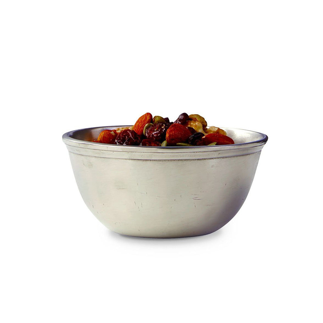 Small Pewter Snack Bowl - Elegant Handcrafted Tin Alloy Serving Dish for Nuts, Candy & Appetizers | Perfect for Parties, Home Decor & Gift Giving