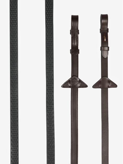 Le Mieux Soft Rubber Reins - Premium Equestrian Training Reins for Horses | Perfect for Dressage, Jumping & Trail Riding