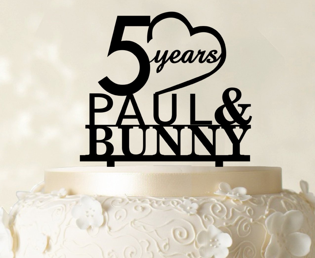 Custom Happy Birthday Cake Topper with Name - 6