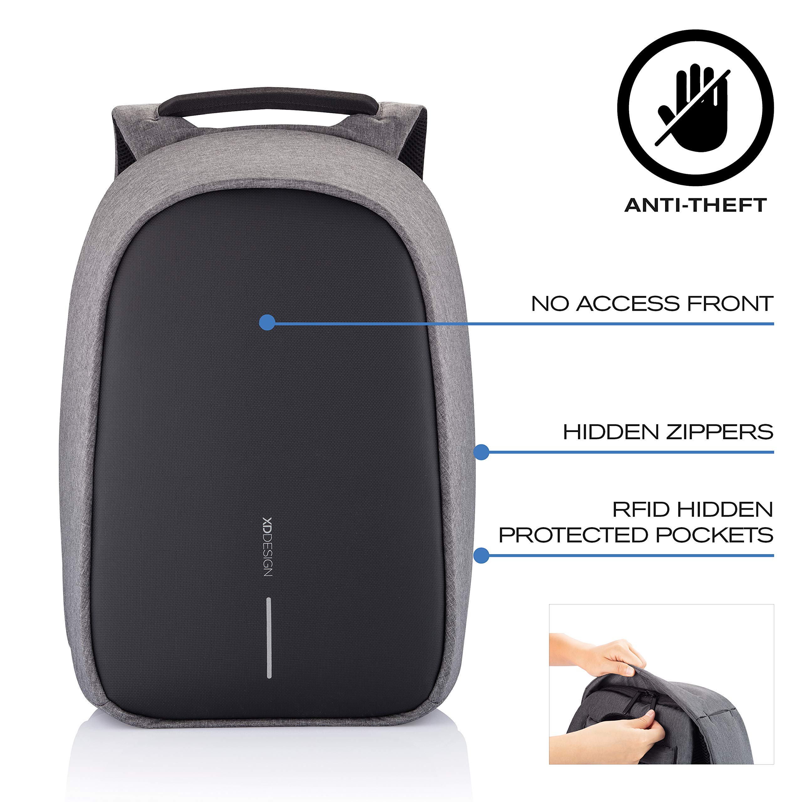 XDDesign Bobby Hero 16L Anti-Theft Laptop Backpack with Padded 15.6