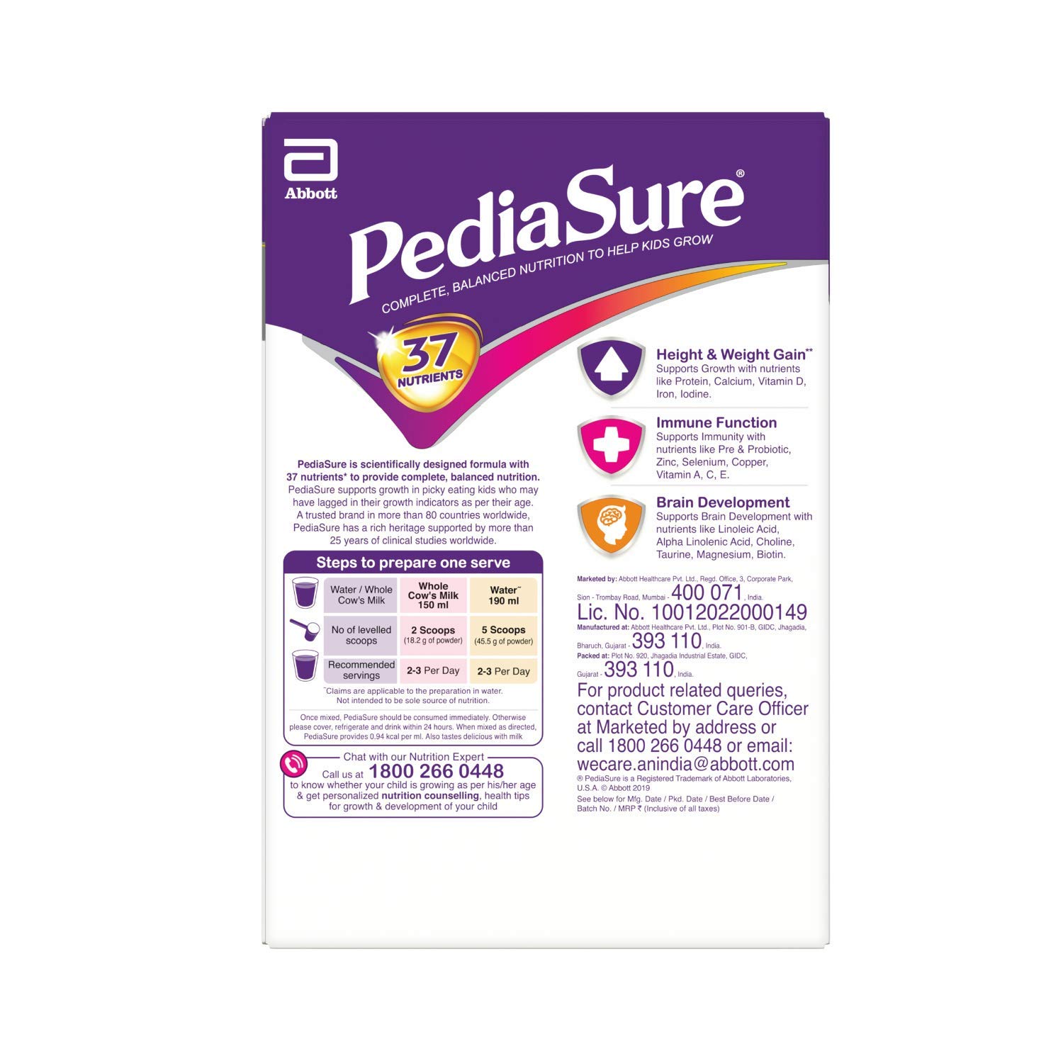 PediaSure Vanilla Delight Nutritional Drink Powder 1Kg (35.2Oz) in Plastic Jar - Complete Nutrition for Kids Ages 2-10 Years - Supports Growth & Immune Health - Perfect for Breakfast, Snacks or Picky Eaters