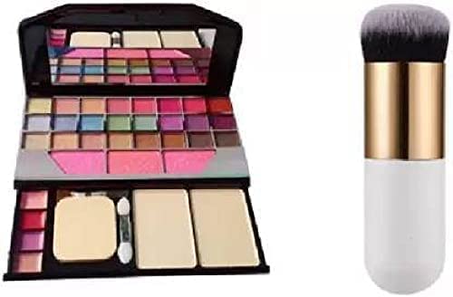Women's & Girls Tya Fashion 6155 Multicolor Makeup Kit with White Foundation Blush Brush - 2 Pack | Perfect for Everyday Makeup, Party Looks & Professional Beauty Routines