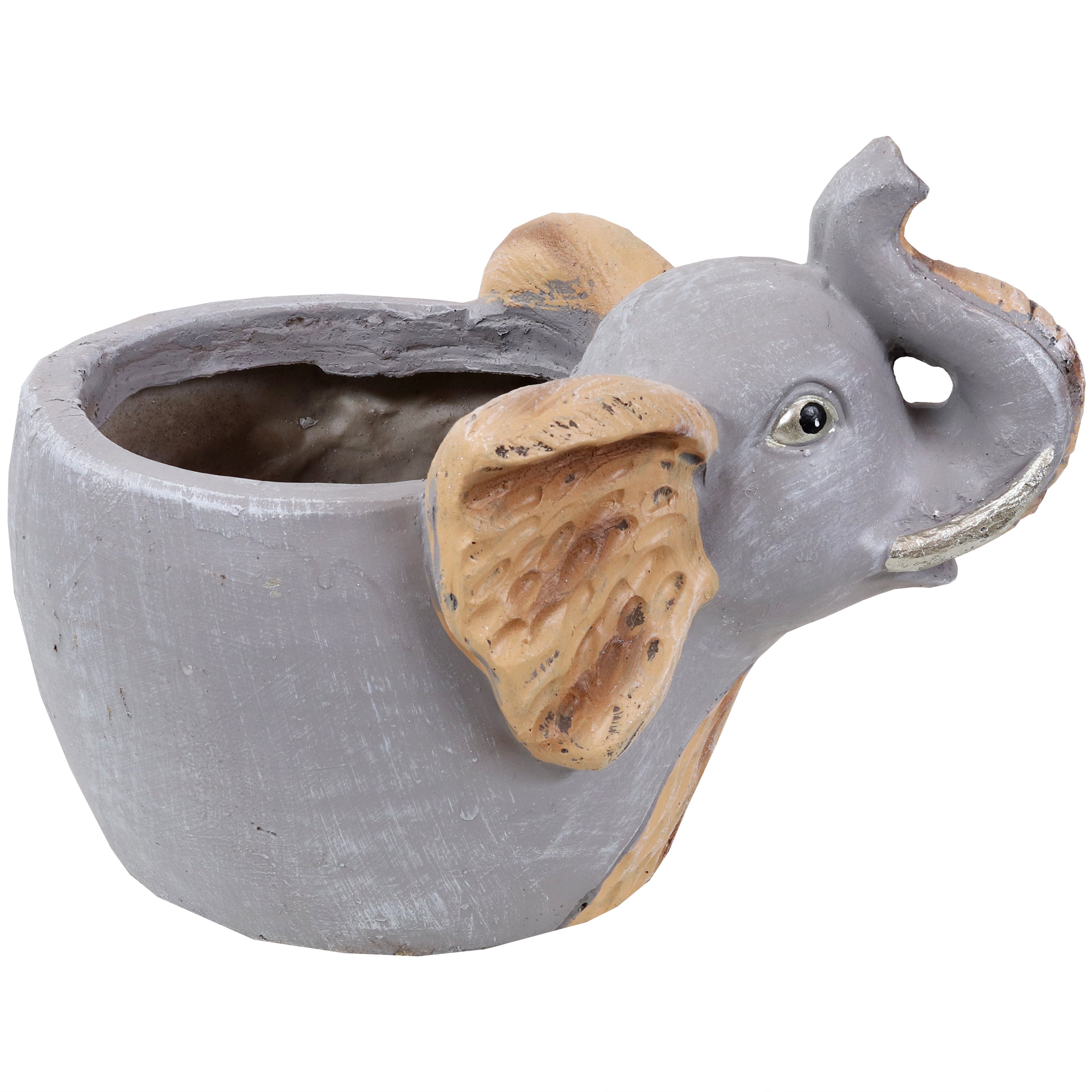 Sunnydaze Elsie the Elephant Indoor Planter Statue 8.5