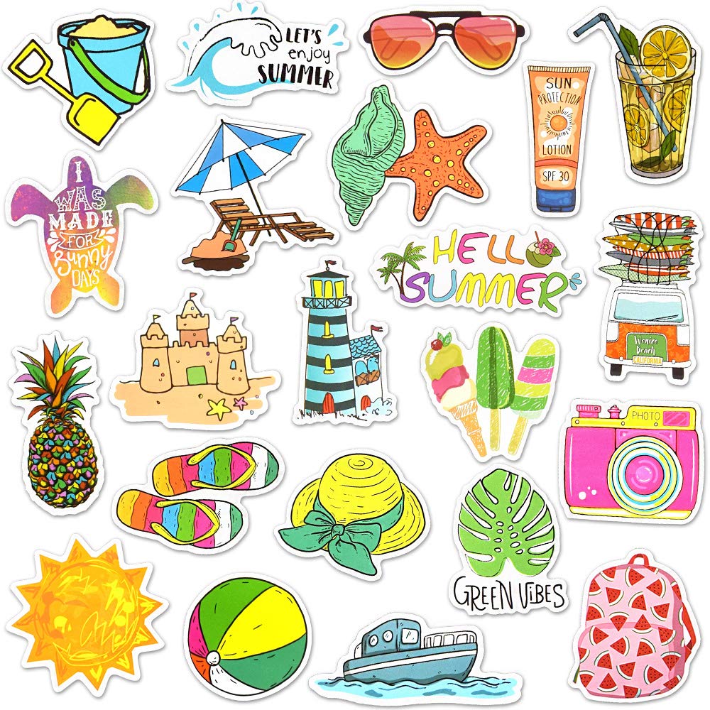 50 Pcs Cute Vinyl Stickers for Girls - Waterproof Decals for Water Bottles, Laptops, Notebooks & DIY Crafts - Fun School & Party Supplies for Kids