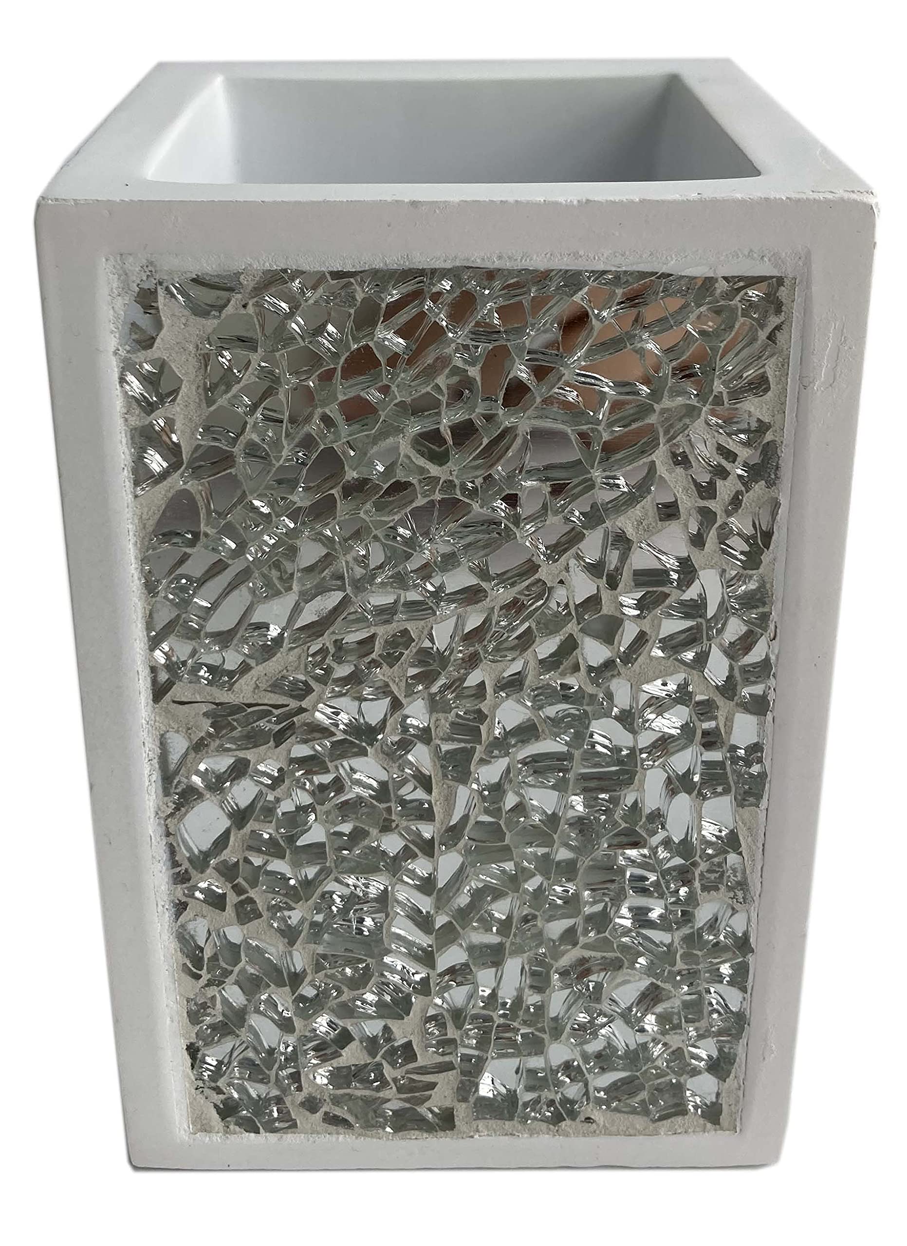 Sweet Home Collection Bathroom Accessories Set - Modern Classic Contemporary Decor for Bath, Shower & Tub - Includes Tumbler & Omega Holder - Perfect for Spa-Like Bathroom Upgrades & Home Décor