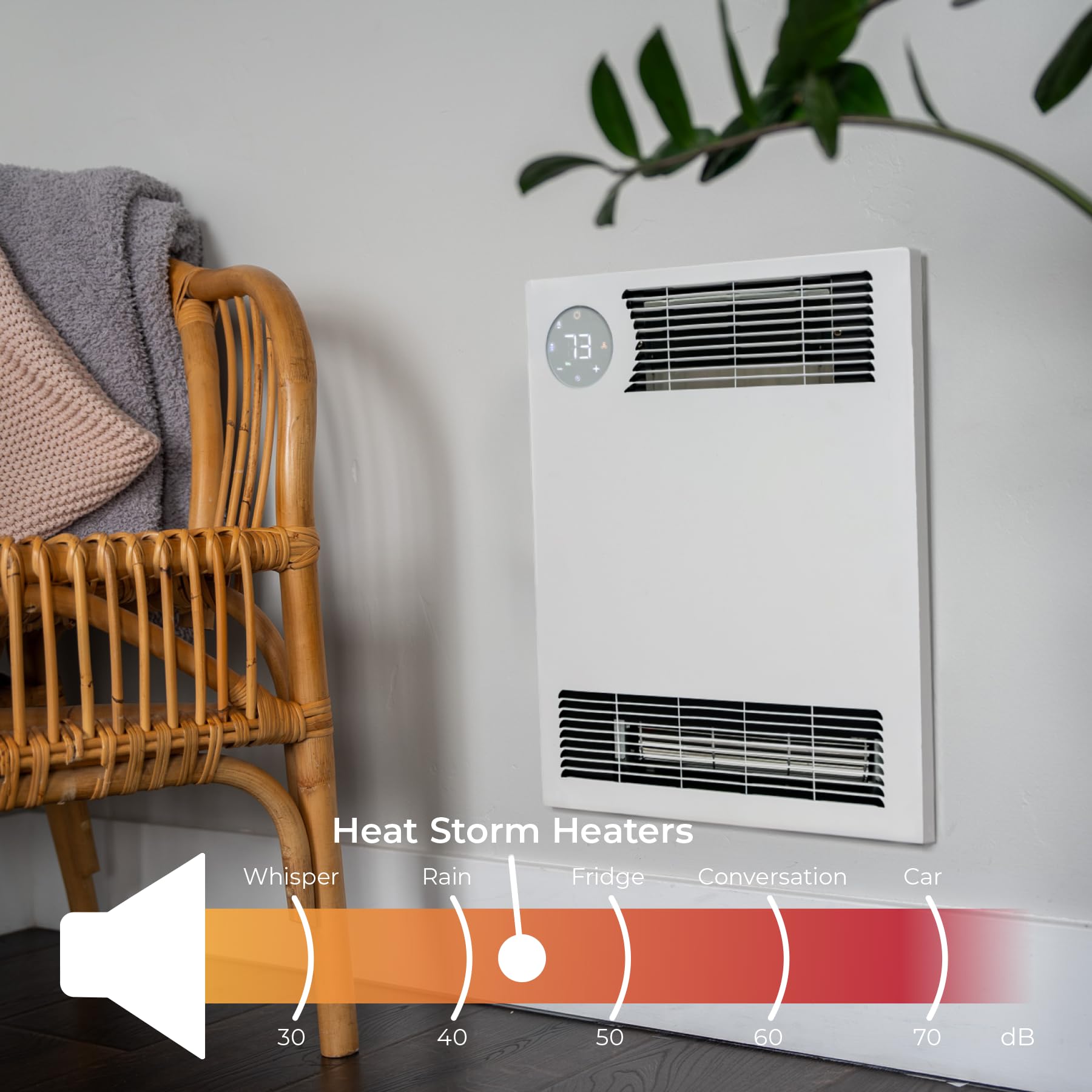Heat Storm 3000W WiFi Smart Wall Heater - Energy Efficient Electric Space Heater for Home, Office & Bedroom - Remote Control & Programmable Thermostat