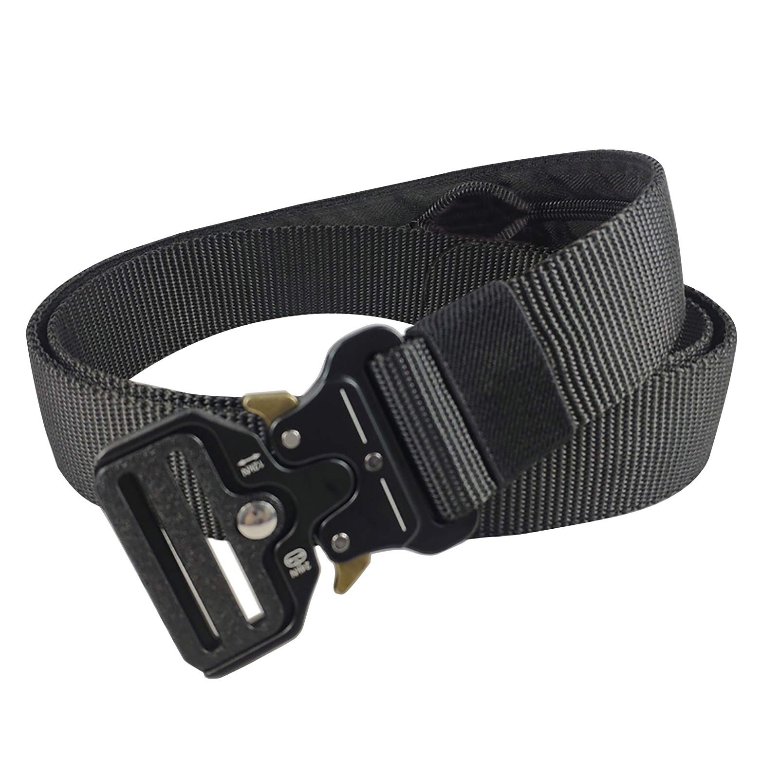 Military Style Nylon Money Belt with Coin Pocket - Secure Travel Wallet Belt for Men & Women - Perfect for Vacations, Hiking, and Outdoor Adventures (Black, One Size)