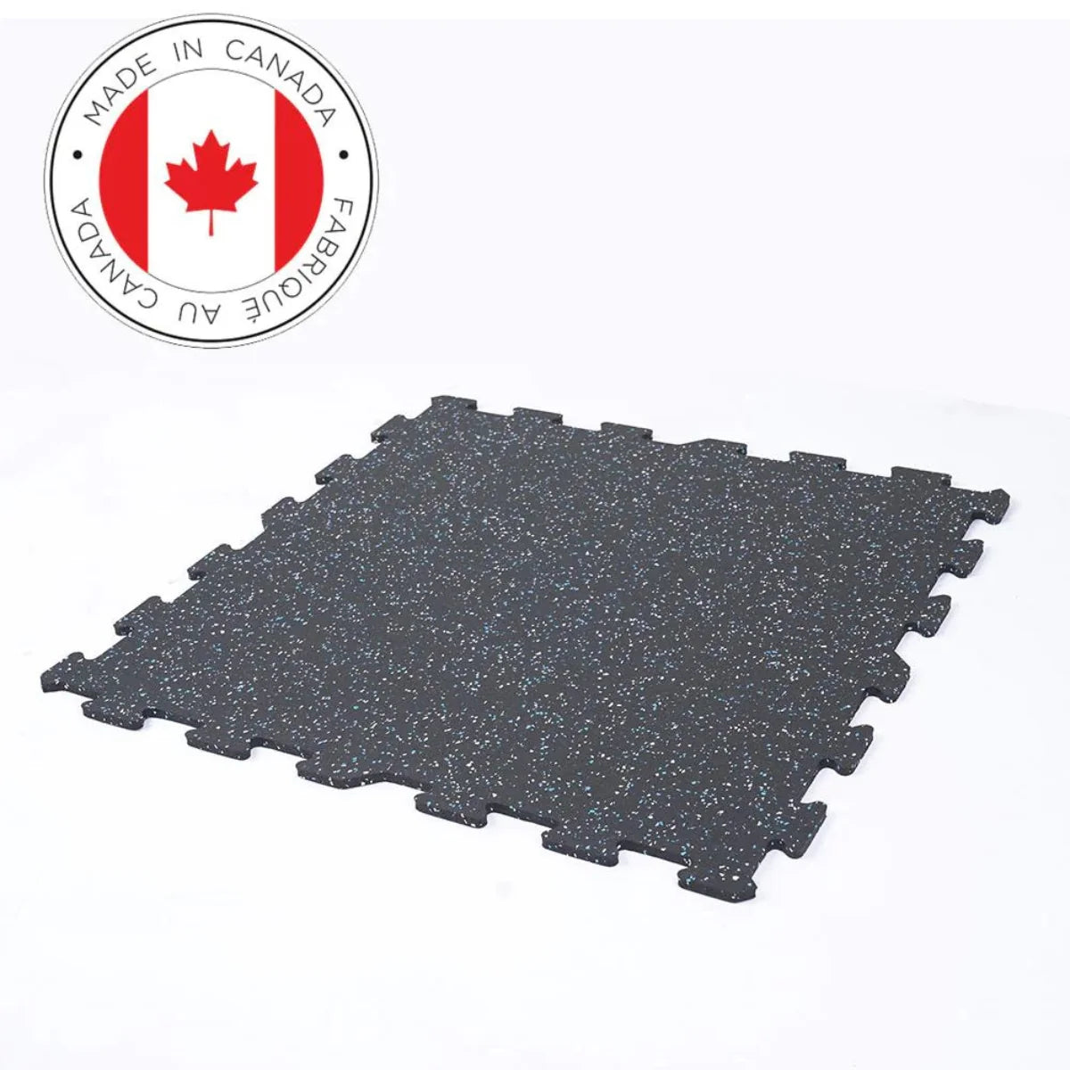 Gronk Fitness 2x2 8MM Interlocking Rubber Floor Tiles - Durable Gym Flooring for Home & Commercial Workout Areas