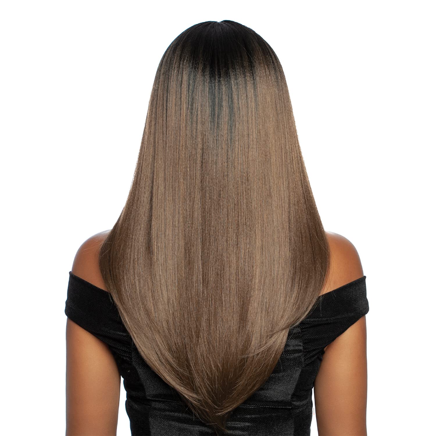 ML105 Asher Human Hair Blend Wig - Melanin Queen Collection | Natural Look & Comfort | Perfect for Daily Wear, Cosplay & Special Events