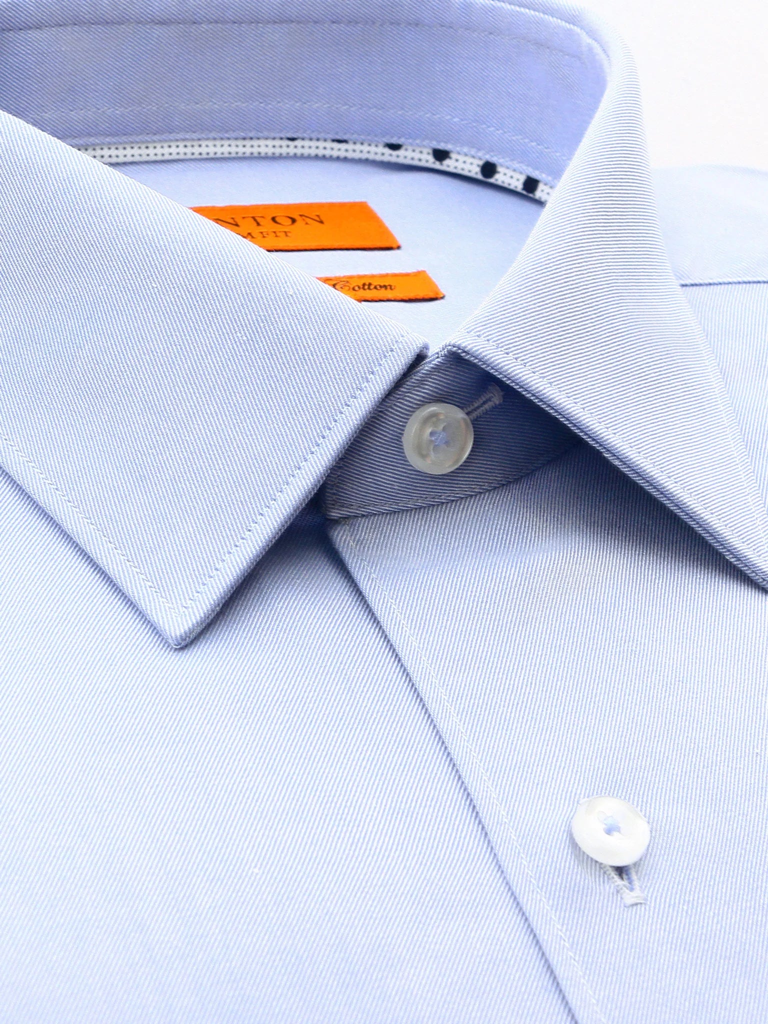 Ganton Robert Sky Superfine Twill Slim Fit Dress Shirt for Men - Premium Business & Formal Wear - Perfect for Office, Weddings & Special Occasions