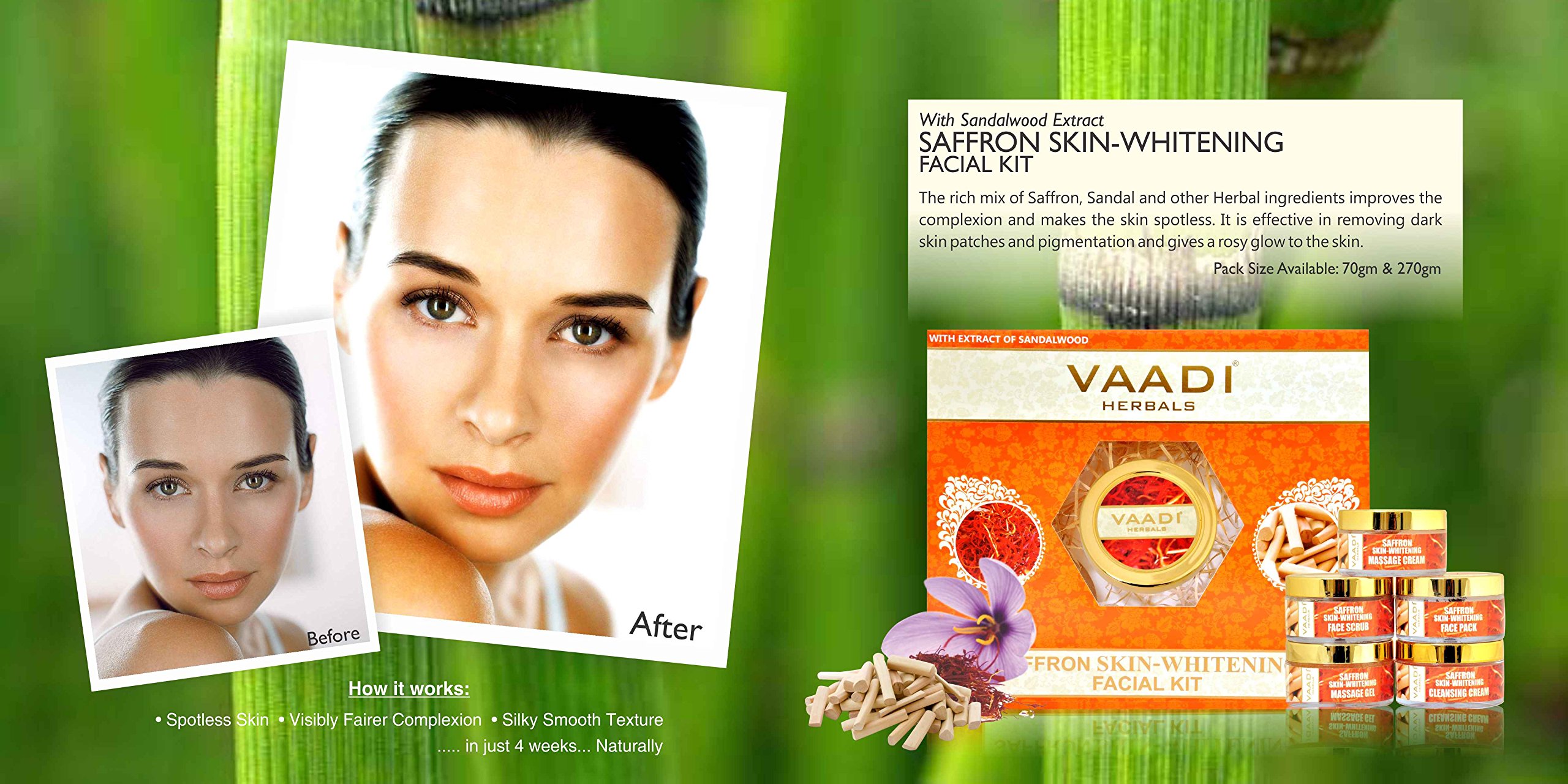 Vaadi Herbals Lemongrass Anti-Pigmentation Face Pack for Brightening & Even Skin Tone - 70g | Natural Dark Spot Remover for Face | Perfect for Daily Skincare & Acne-Prone Skin