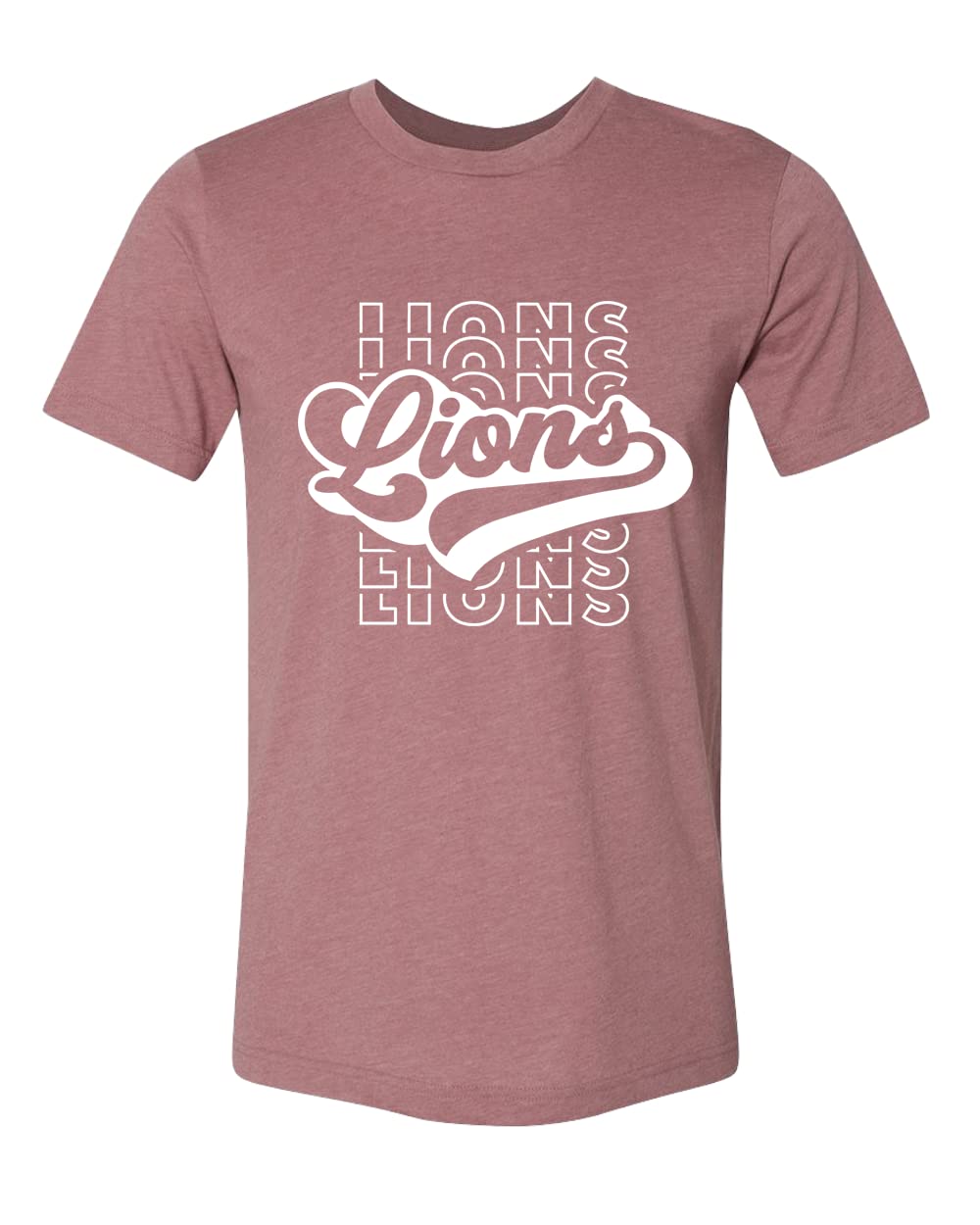 Lions Team Mascot Shirt - Football Fan Apparel for School Spirit & Game Day - Custom Lions School Shirt for Sports Events & Pep Rallies