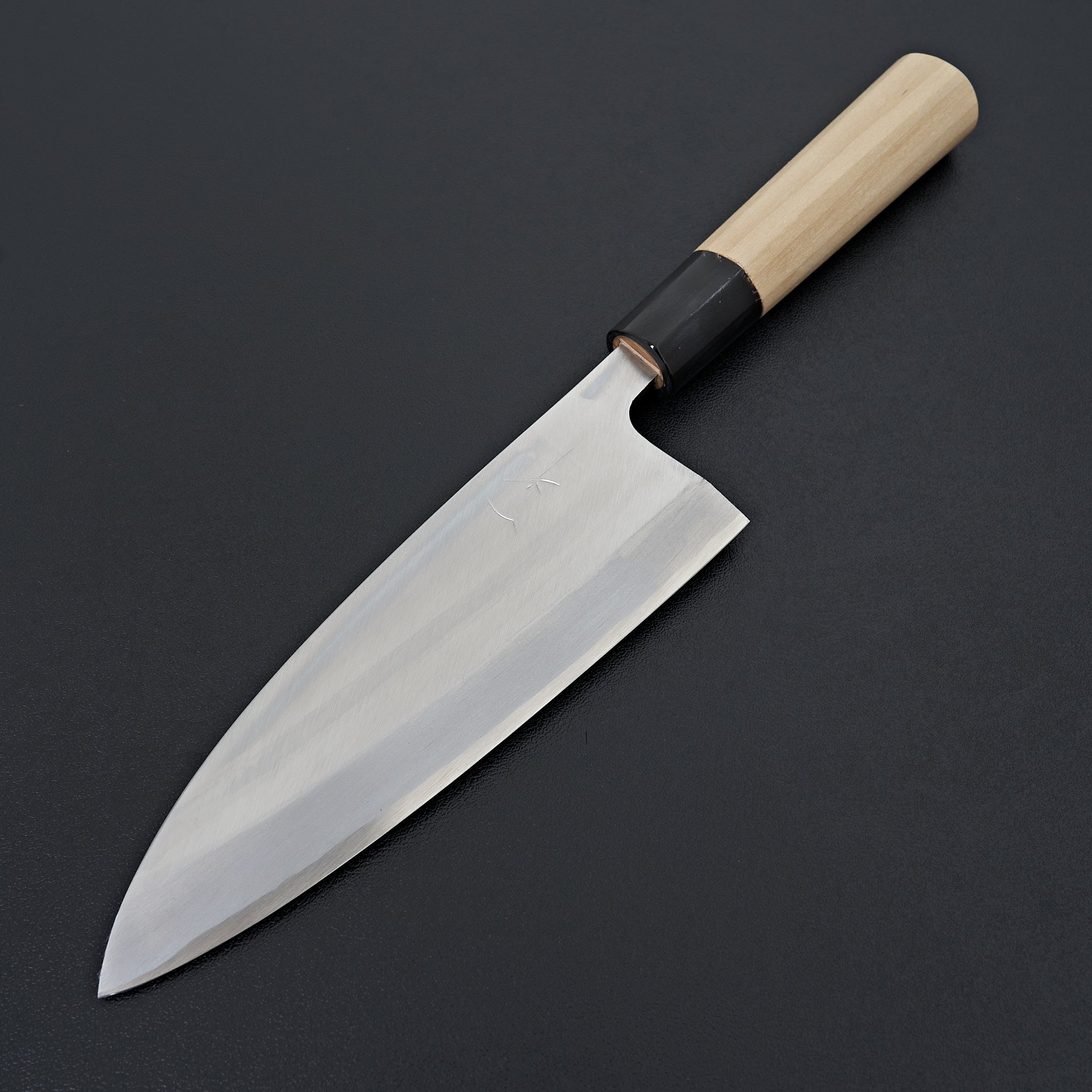 Hitohira Gorobei White #3 Left-Handed Deba Knife 165mm - Japanese Ho Wood D-Shaped Handle for Sushi & Fish Filleting | Professional Chef & Home Cooking