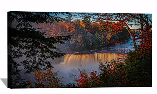 Autumn Waterfall Forest Fall