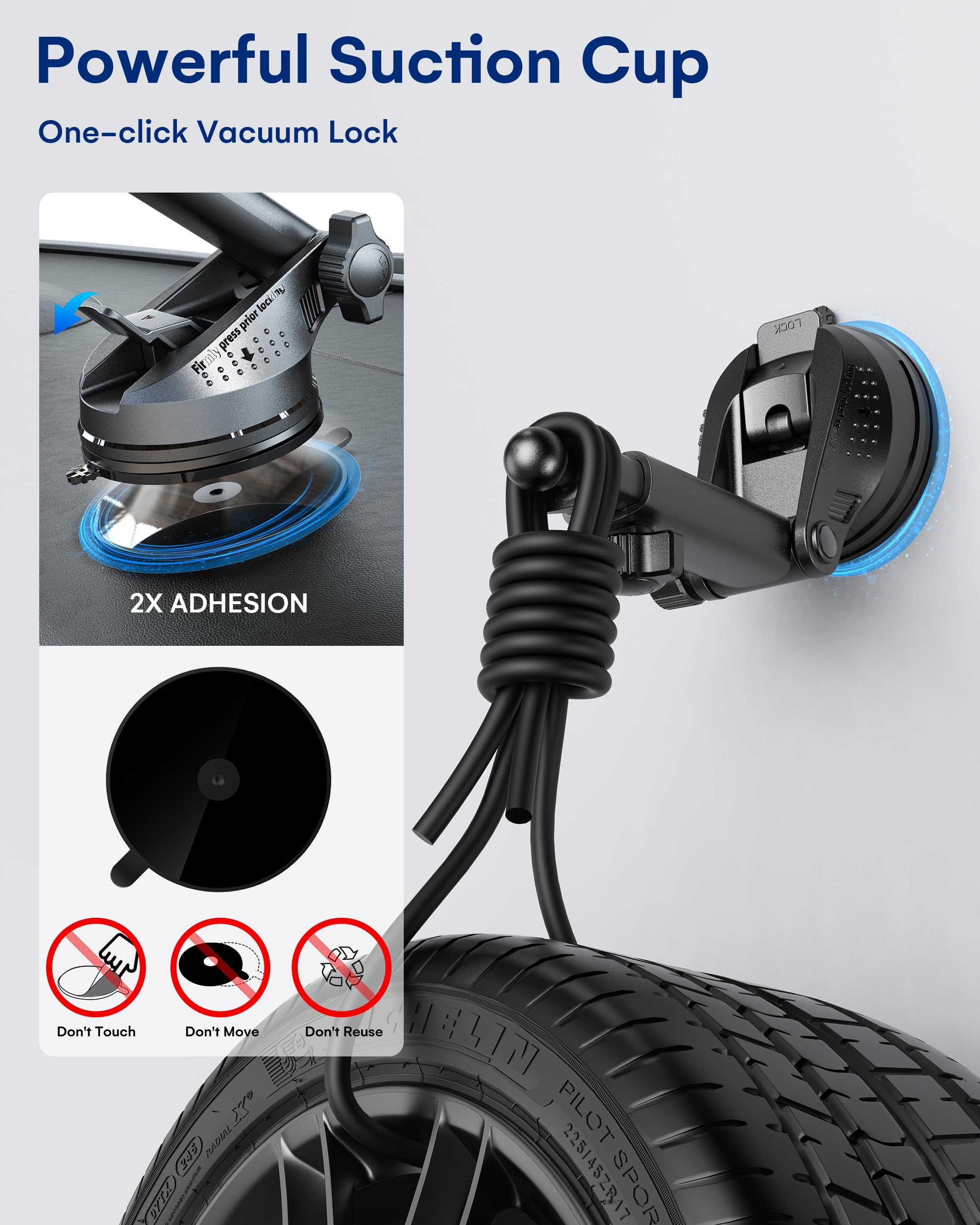 ZEEHOO 15W Fast Wireless Car Charger with Auto-Clamping - Dual Coil Qi-Certified Phone Holder for iPhone 15 14 13 12 Pro Max Mini - Perfect for Commuting & Road Trips