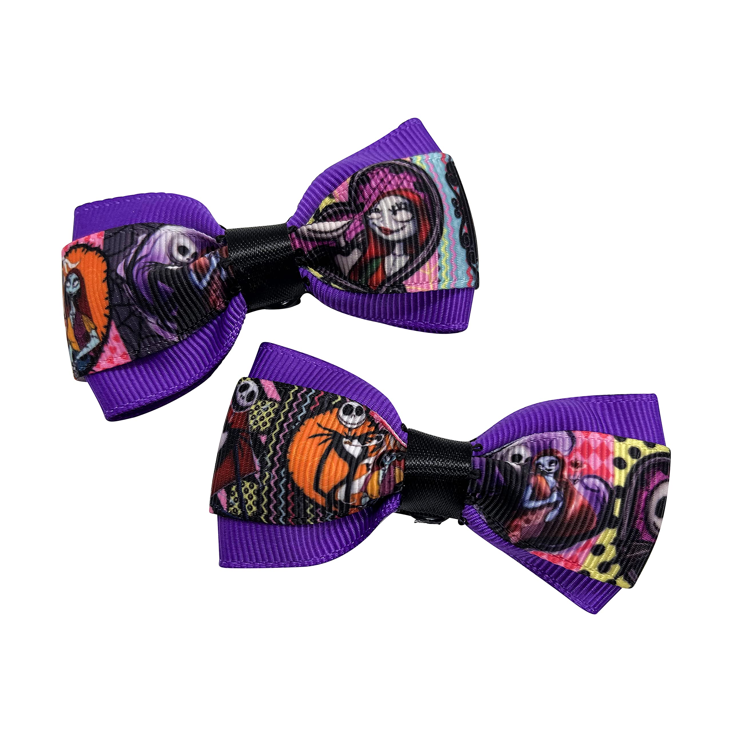 Christmas Hair Bows for Girls - 12 Pack Toddler Hair Accessories Set with Pigtail Bows for Little Girls - Perfect for Holidays, Parties & School Events