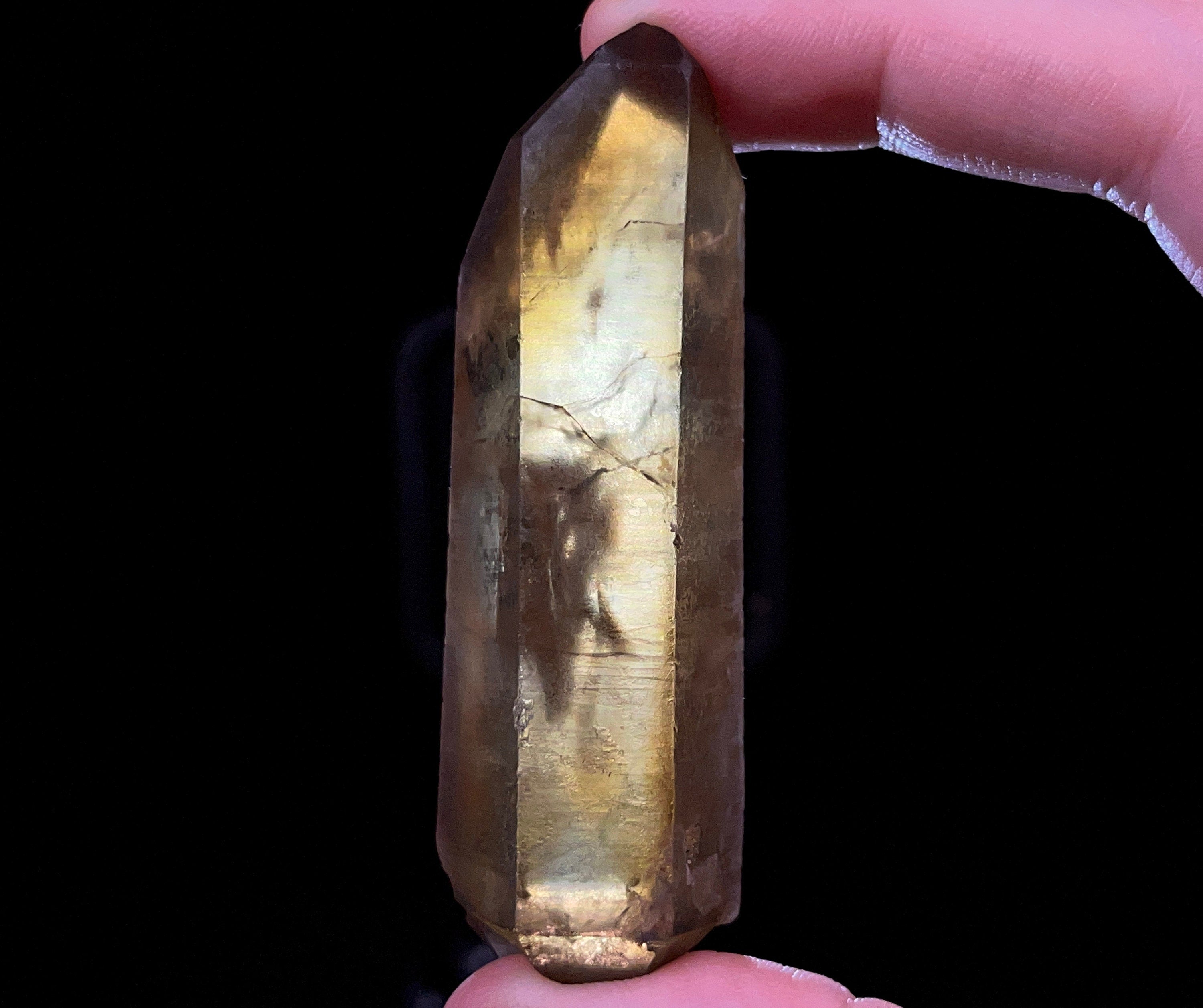Natural Citrine Raw Crystal Point - November Birthstone, Healing Stone, Home & Office Decor, Feng Shui Crystal for Positive Energy, Meditation & Spiritual Growth