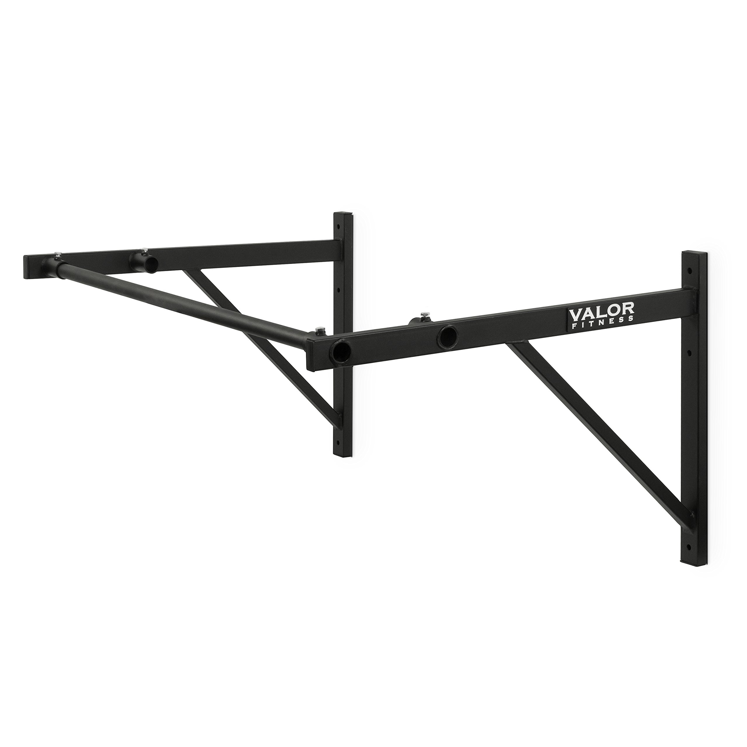 Valor Fitness CHN-3 Wall Mounted Pull Up Bar - Multi-Grip Chin Up Bar for Home Gym, Strength Training & Bodyweight Exercises - Perfect for Garage, Basement & Home Workouts