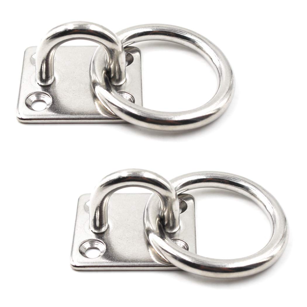 304 Stainless Steel Square Eye Pad Plate with 5/16