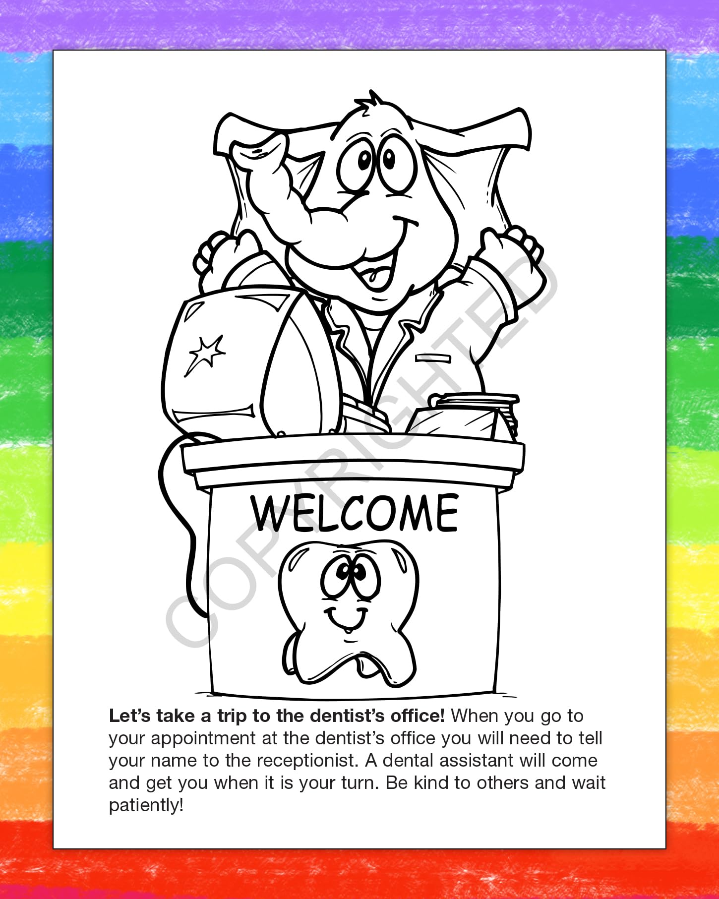 ZOCO 250 Pack Dentist-Themed Coloring Books for Kids - Bulk Promotional Dental Office Supplies & Toys - Perfect for Dentist Visits, Waiting Rooms & Educational Activities