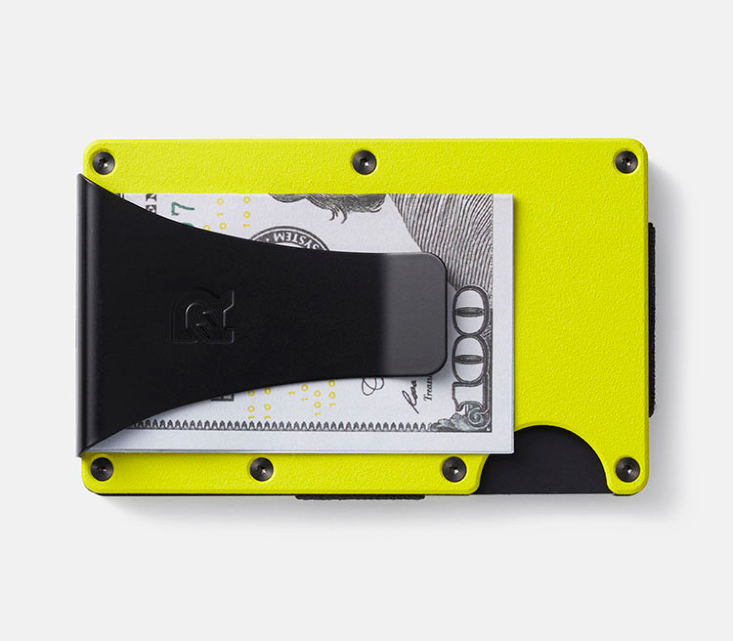 Ridge Wallet - Slim Minimalist RFID Blocking Front Pocket Wallet for Men - Hyper Lime - Perfect for Everyday Carry, Travel & Gifting