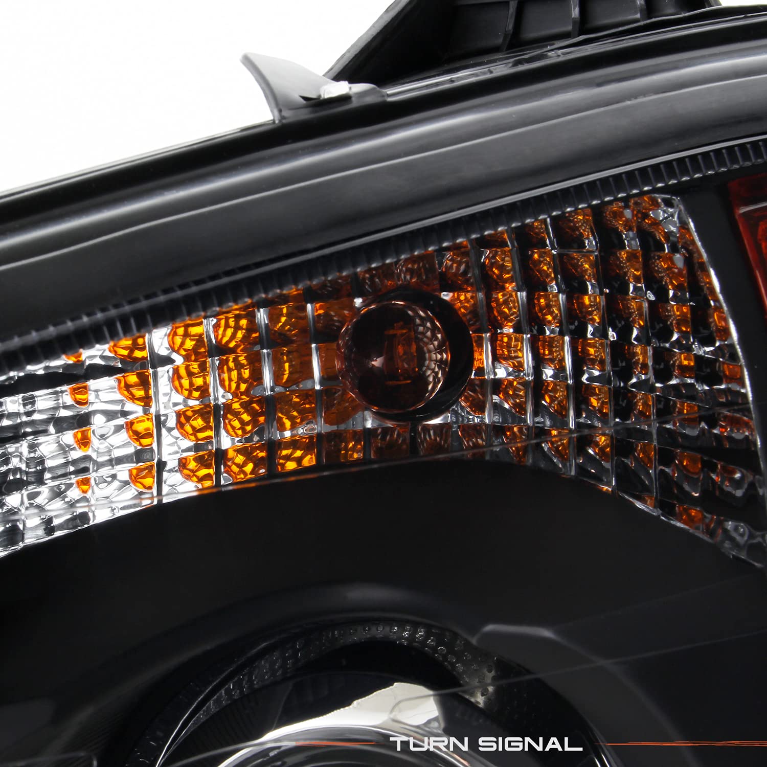 AKKON Black Housing Projector Headlights - Compatible with 2008-2017 Kenworth T660 T170 T270 T370 T700 Trucks - OE Style Replacement - Perfect for Night Driving & Enhanced Visibility (Pair)