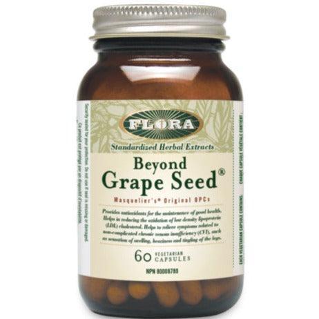 Flora Beyond Grape Seed Extract 60 Veggie Capsules - Antioxidant Supplement for Heart Health & Skin Care - Perfect for Daily Wellness Routine