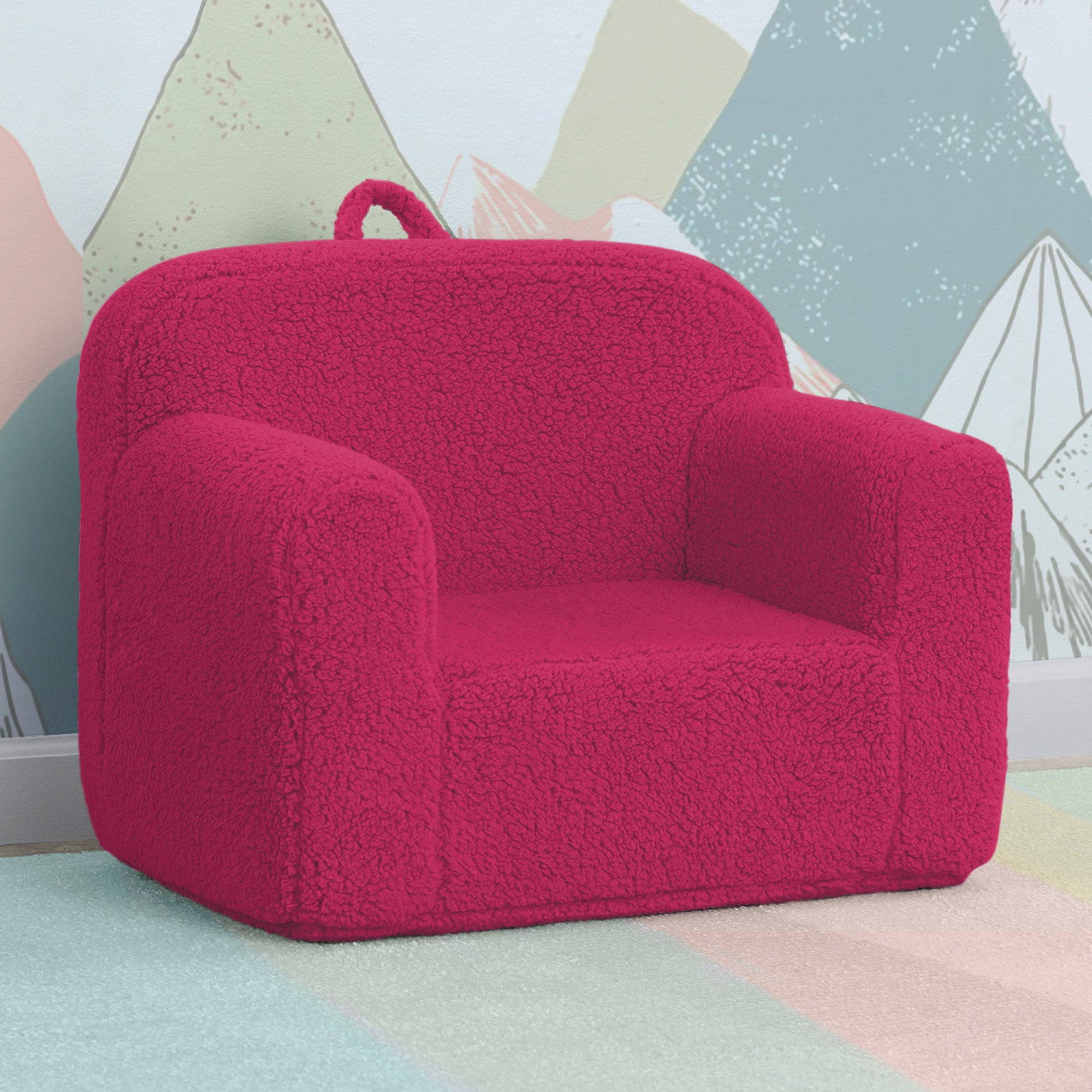 Cozy Sherpa Chair for Kids - Soft & Warm Children's Lounge Chair - Perfect for Reading, Gaming & Relaxing in Bedroom or Playroom