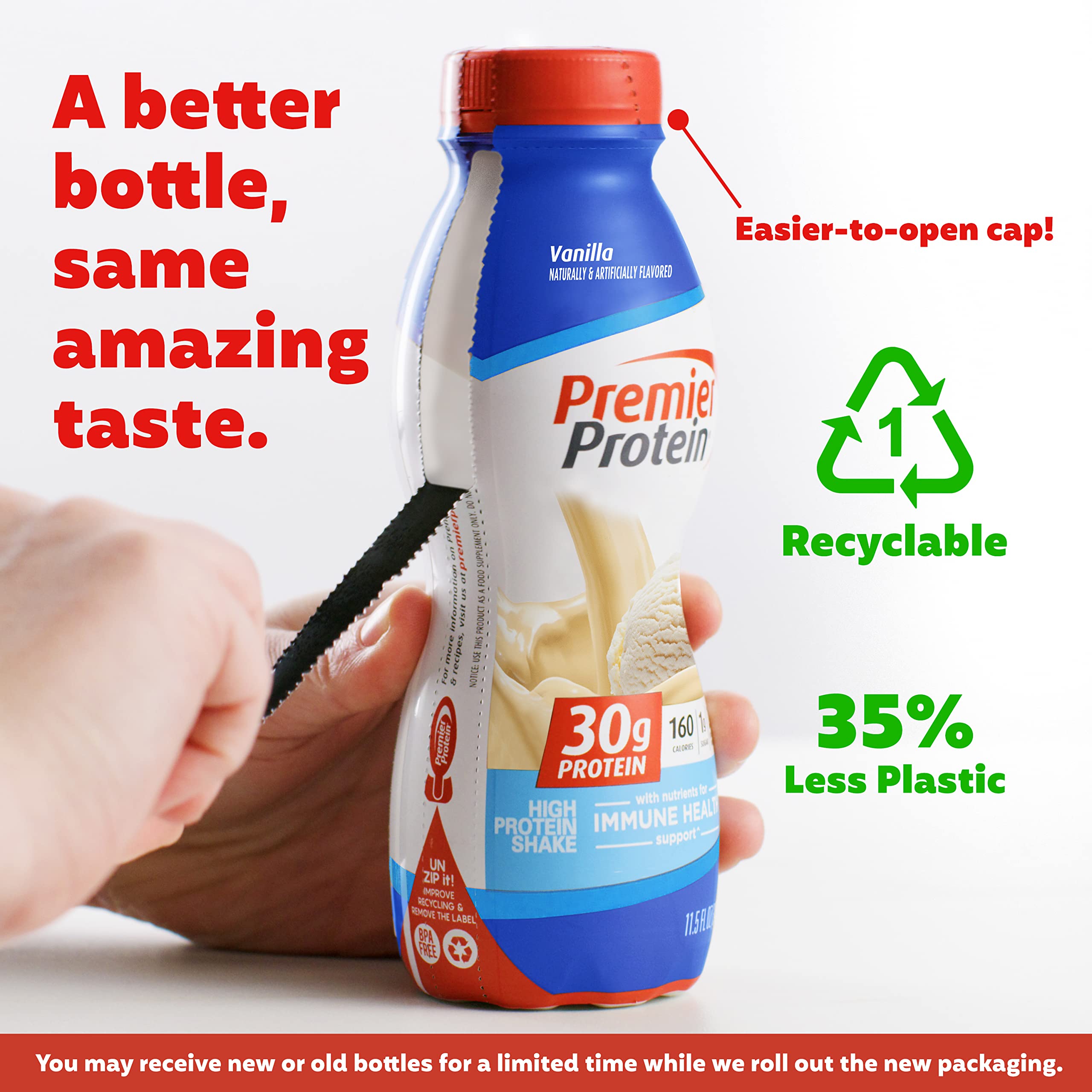 Premier Protein Shake - Cookies & Cream & Vanilla Flavors - 30g Protein, 1g Sugar, 24 Vitamins & Minerals - 12 Pack (12 Bottles) - Perfect for Post-Workout Recovery, Meal Replacement & On-the-Go Nutrition