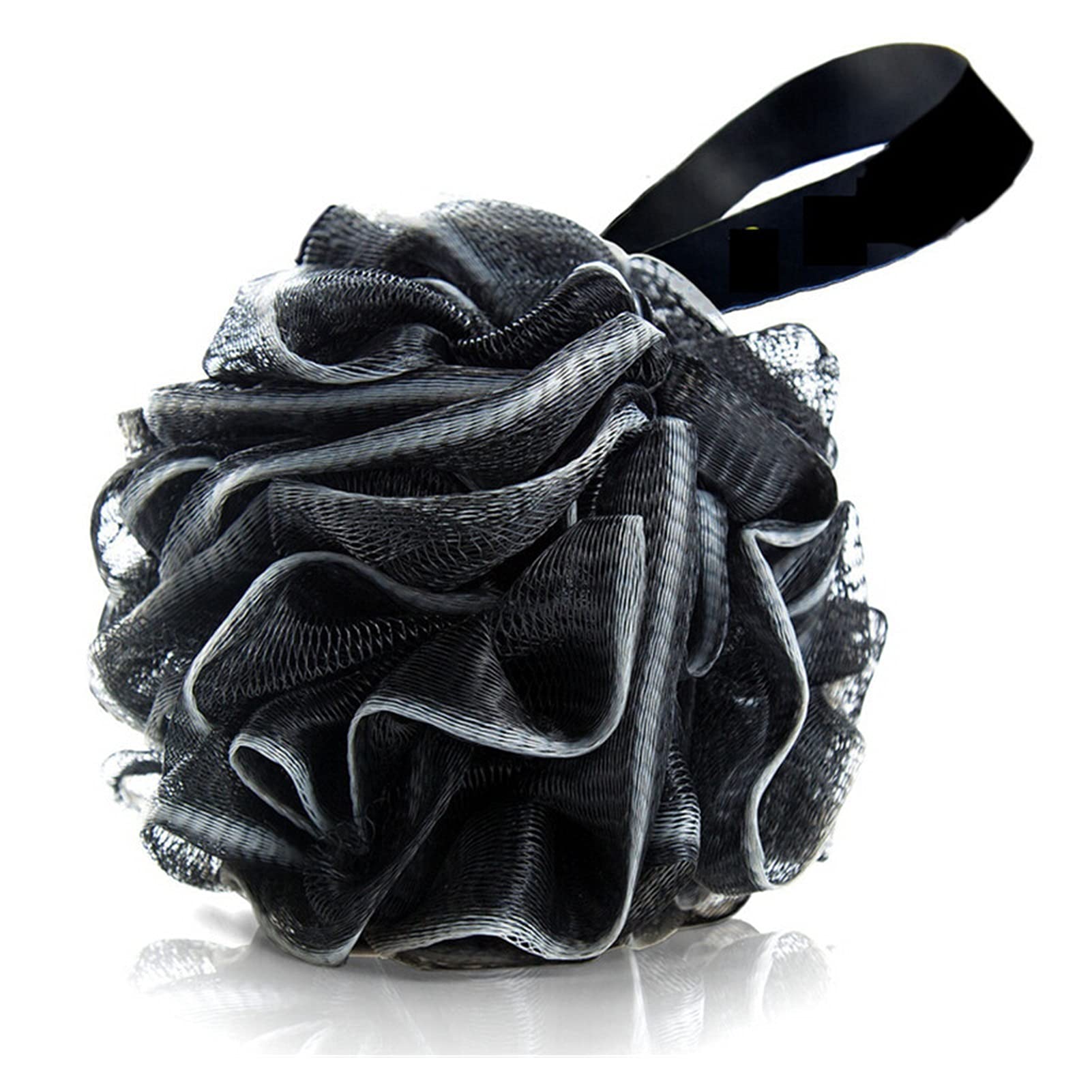 Extra Large Soft Mesh Bath Brush & Loofah Pouf - Exfoliating Shower Sponge for Rich Bubbles, Body Wash Scrubber Ball - Perfect for Home Spa & Relaxing Bath Time (GJHL)