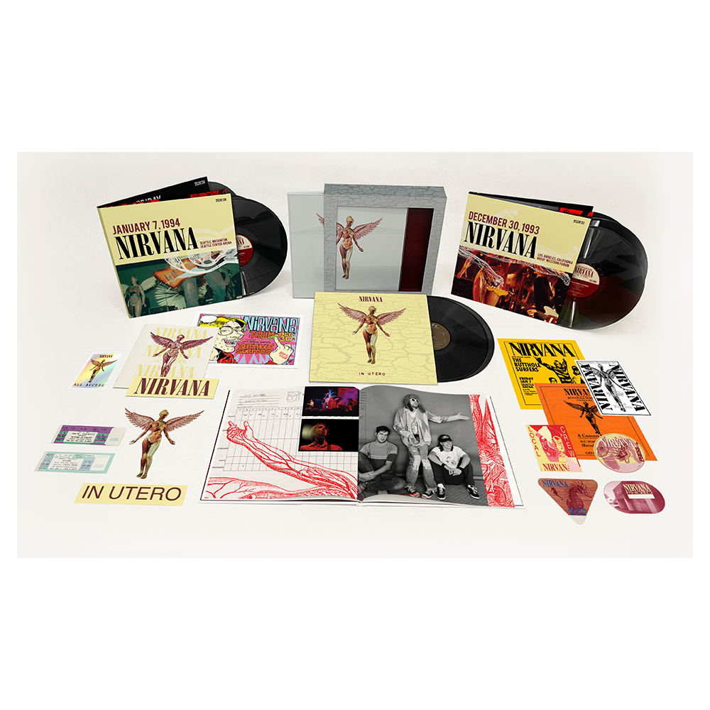Nirvana In Utero 30th Anniversary 8LP Super Deluxe Edition Vinyl Box Set - Limited Edition Collectible for Music Lovers & Vinyl Enthusiasts - Perfect for Home Listening, Gifts & Music Collections