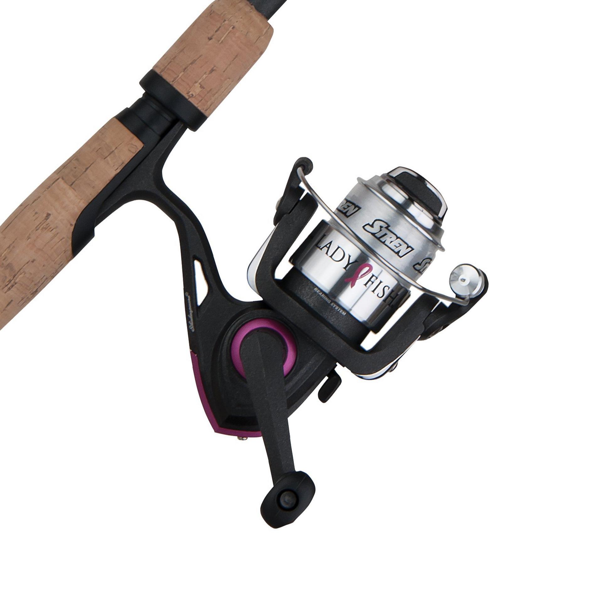 Ladyfish® Spinning Fishing Rod and Reel Combo - Lightweight Graphite Freshwater/Saltwater Fishing Gear for Bass, Trout & More - Perfect for Shore Fishing, Boat Angling & Outdoor Adventures