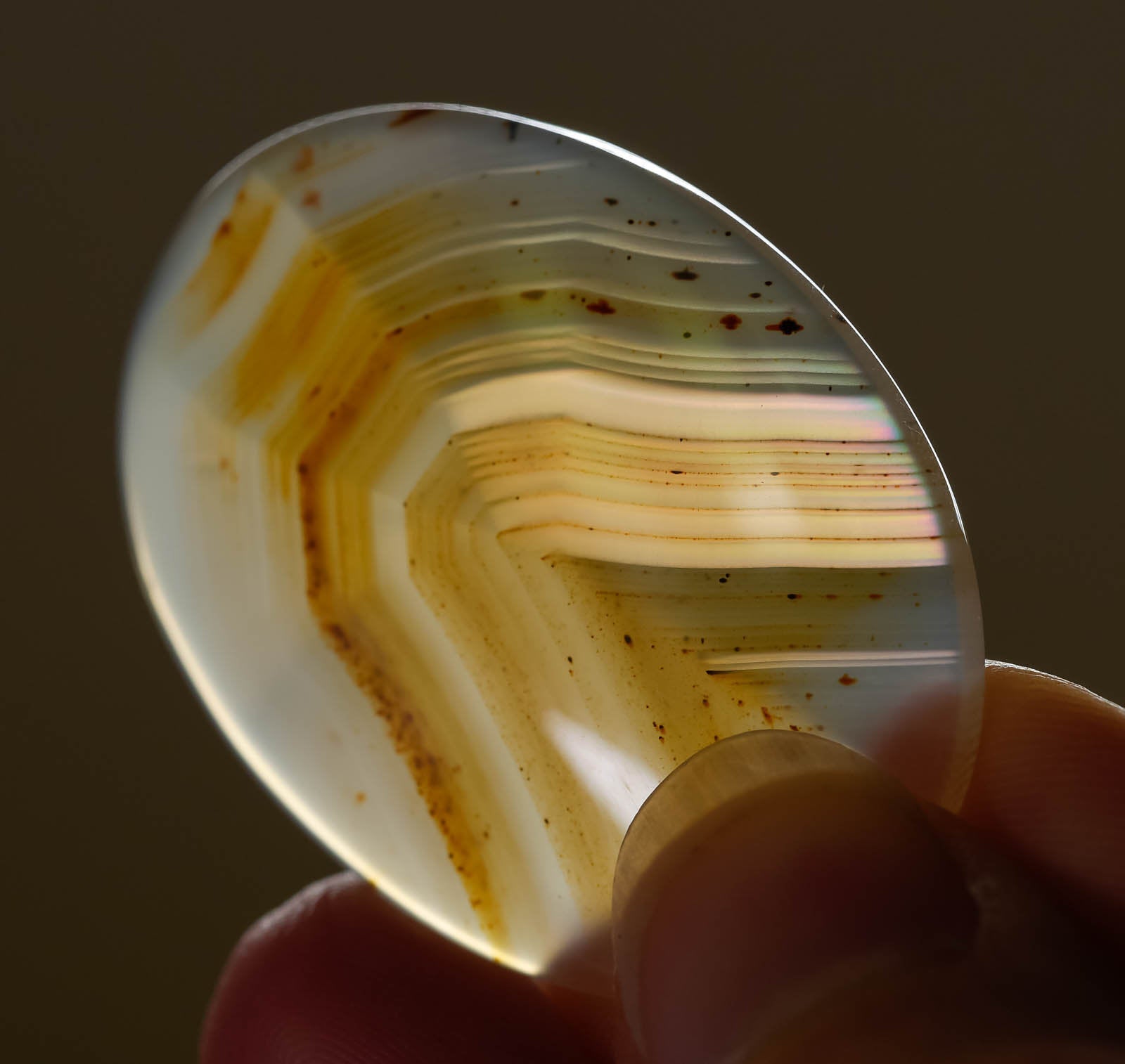 IRIS AGATE Crystal Cabochon Oval - Natural Gemstone for Jewelry Making, Healing Crystals, and DIY Crafts | Perfect for Pendants, Rings, and Spiritual Healing