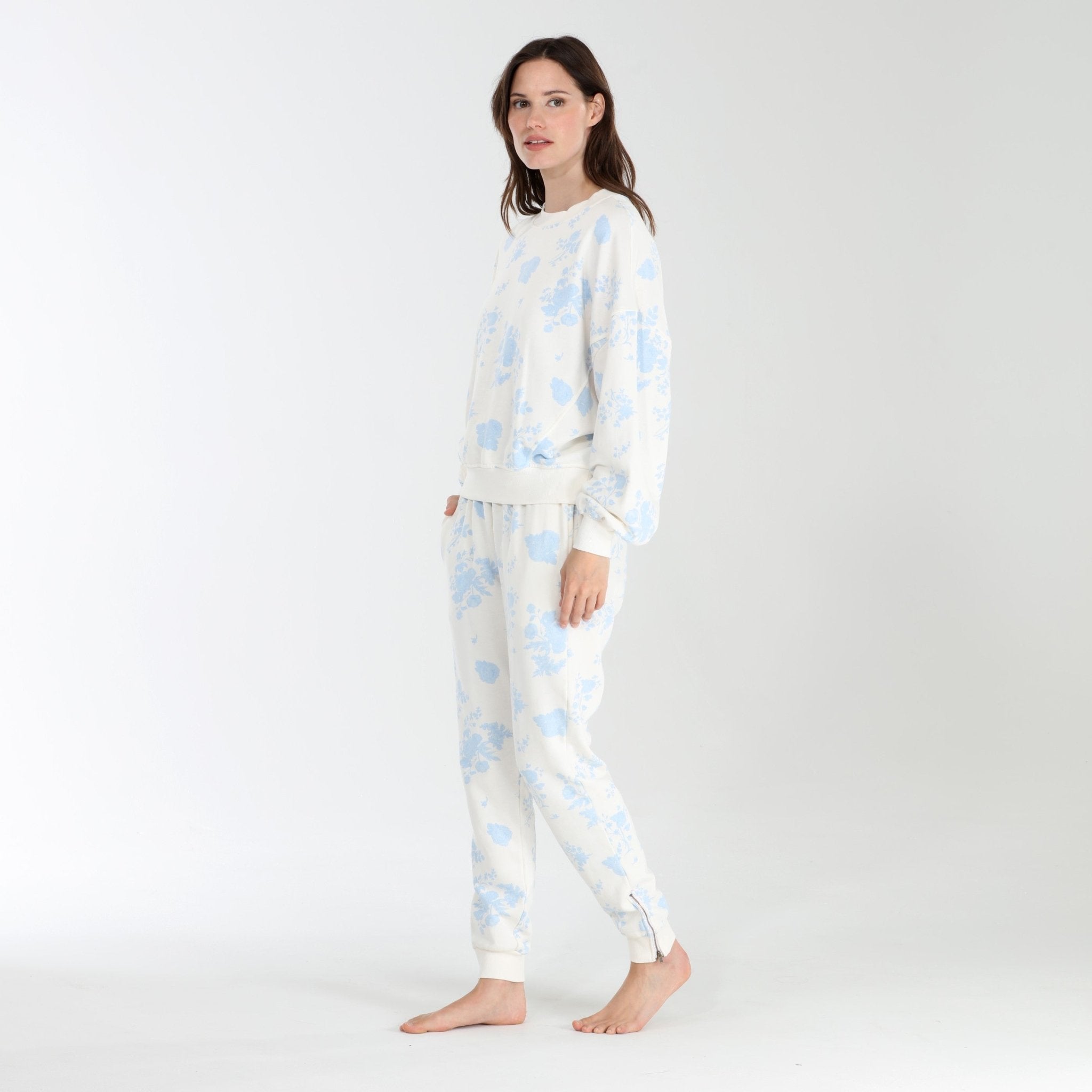 Women's Honeymoon Floral Jogger Pants - Soft Lounge Pants for Yoga, Running, Travel & Casual Wear