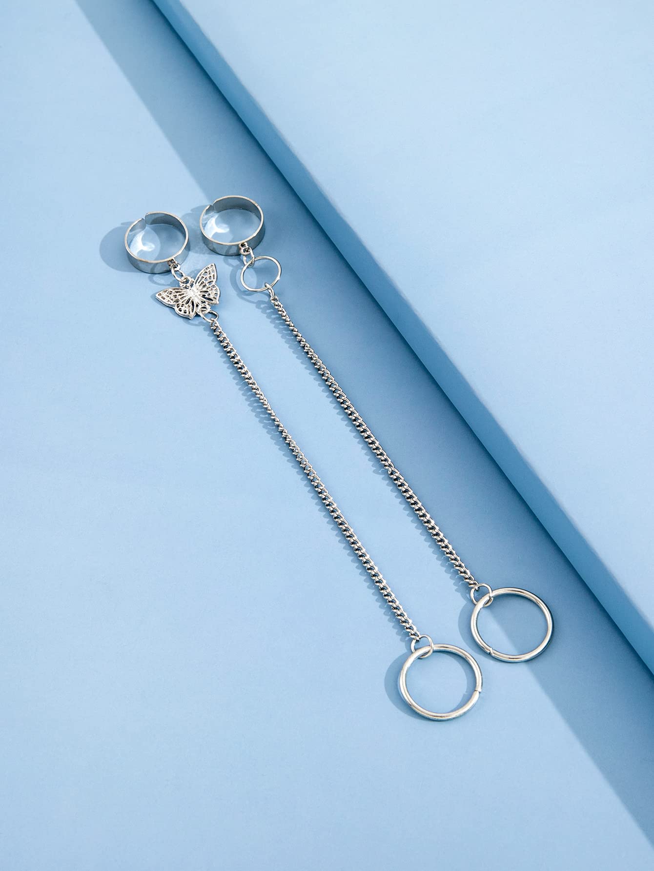 Stylish Boho Silver Metal Midi Finger Rings for Women & Girls - Set of 2 (rrsd14176r) | Perfect for Casual Wear, Parties & Fashion Accessories
