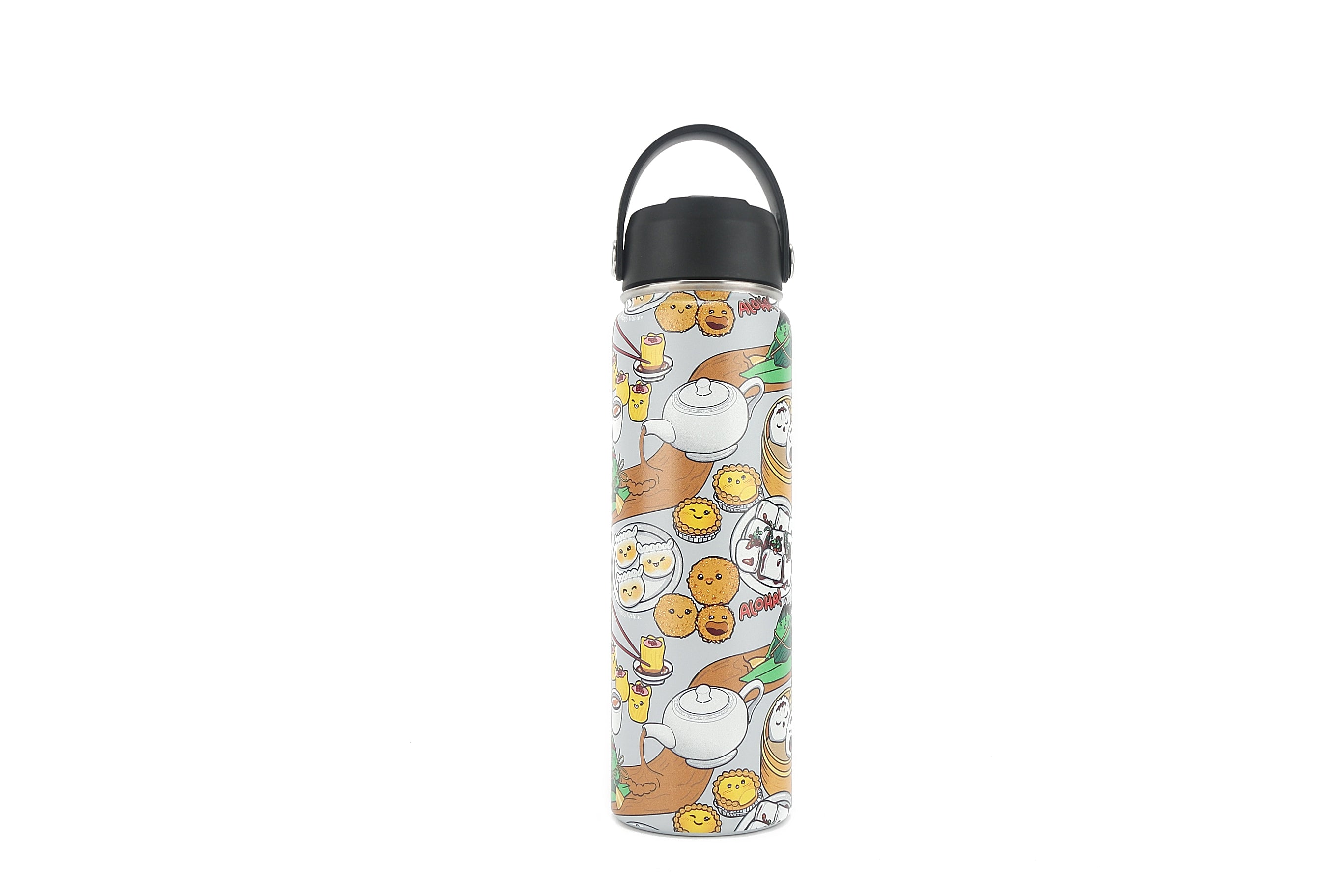24oz Insulated Stainless Steel Water Bottle - Leakproof, BPA-Free, Keeps Drinks Hot/Cold for 24 Hours - Perfect for Gym, Hiking & Work (Dim Sum Grey)