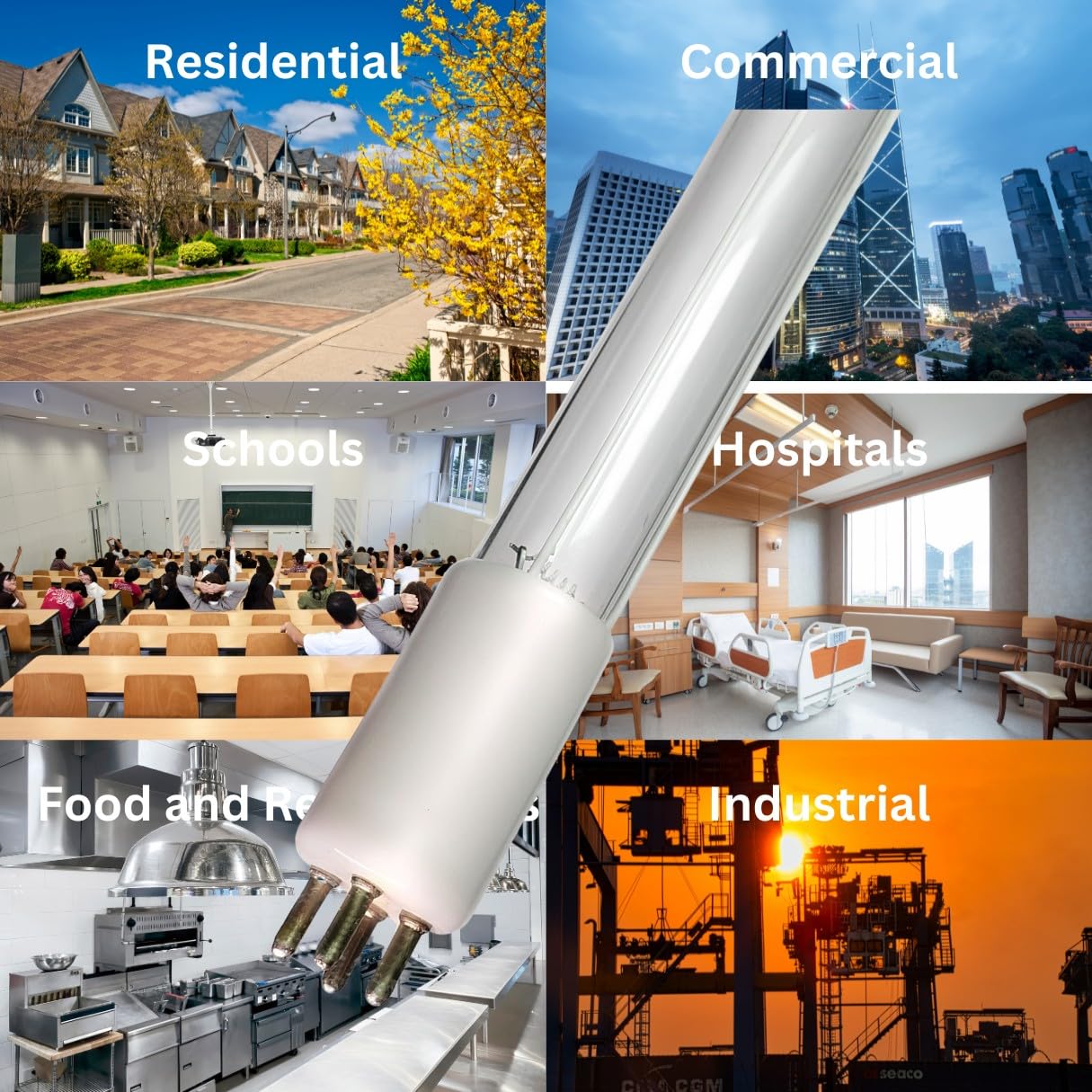 LSE Lighting Salco 1016 UV Bulb Replacement - Compatible with UV 36UV System for Water Purification, Nail Curing & Reptile Habitat Lighting