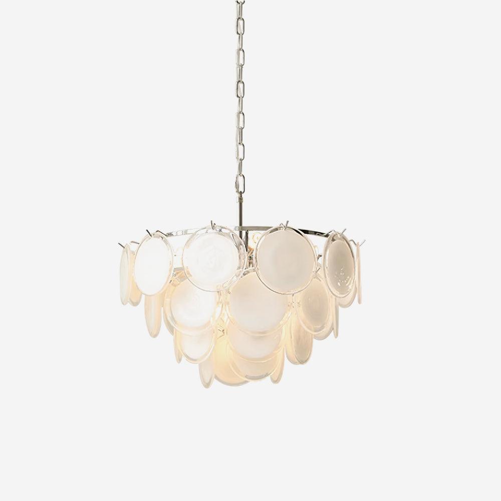 Bettina Murano Glass Chandelier - Elegant Venetian Crystal Ceiling Light Fixture for Dining Room, Living Room & Bedroom Decor