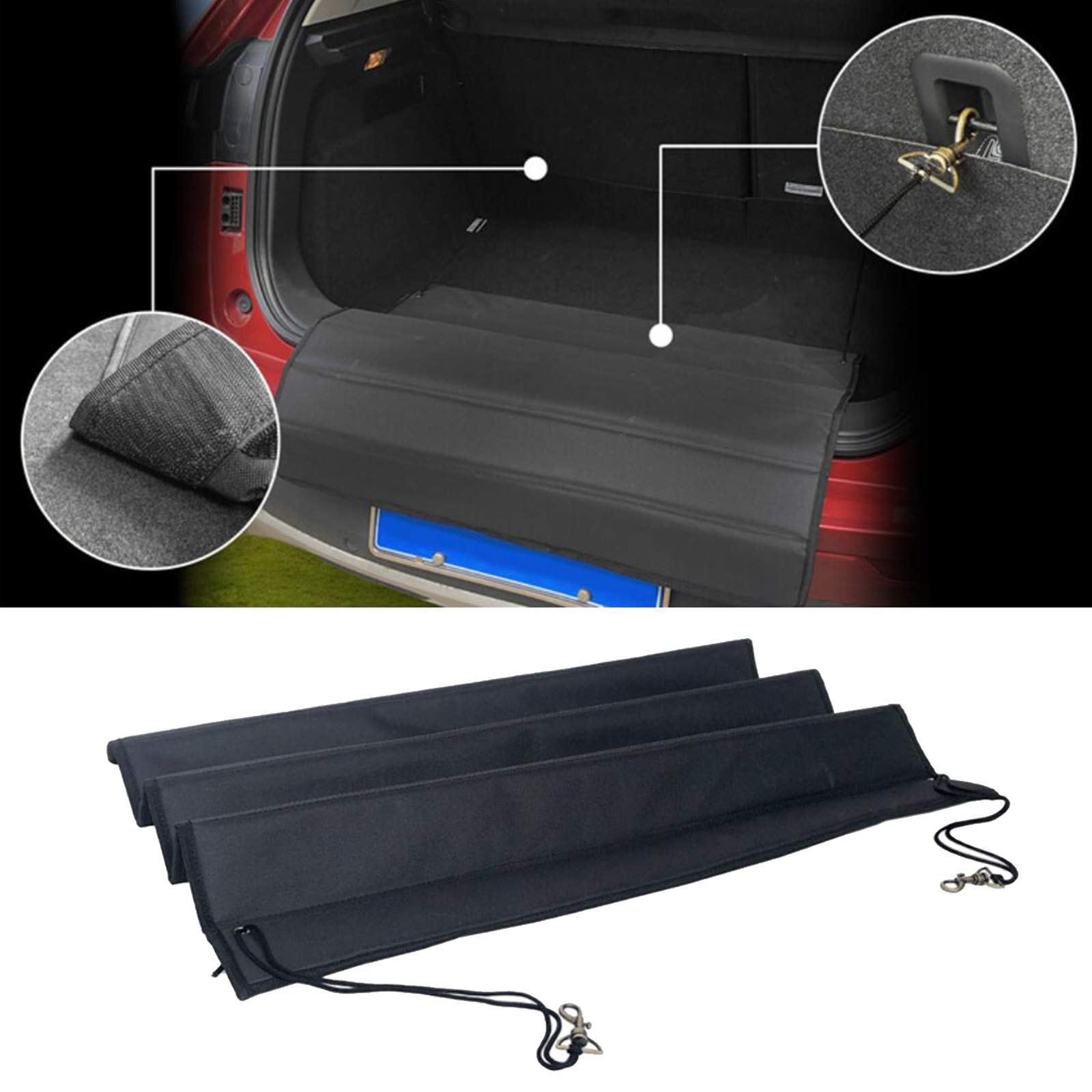 OTOEZ Universal Foldable Car Bumper Guard & Truck Rear Bumper Protector - Heavy Duty Trunk Mat Cargo Liner Floor Mat for Pickup Trucks, SUVs, Vans - Scratch Protection & Loading Assistance for Outdoor Adventures, Moving, Camping