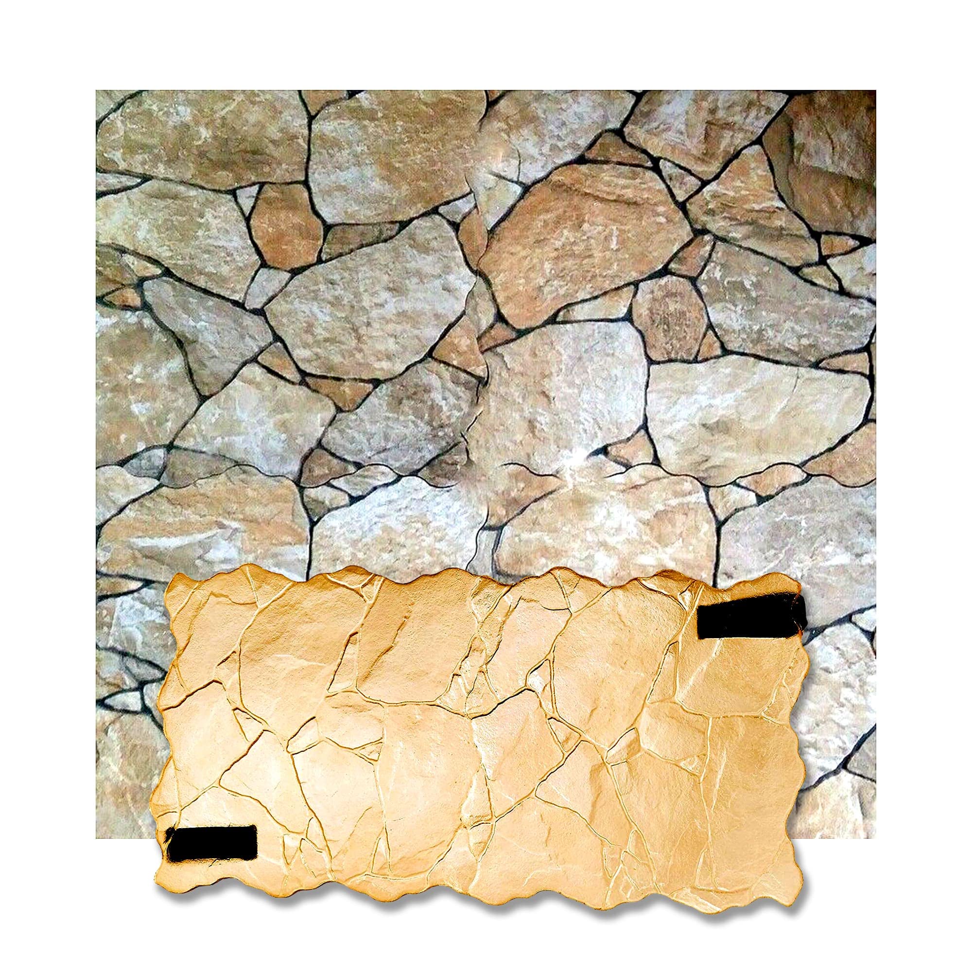 Polyurethane Concrete Texture Stamp Mat for Cement Printing - Perfect for DIY Patios, Walkways & Decorative Concrete Projects