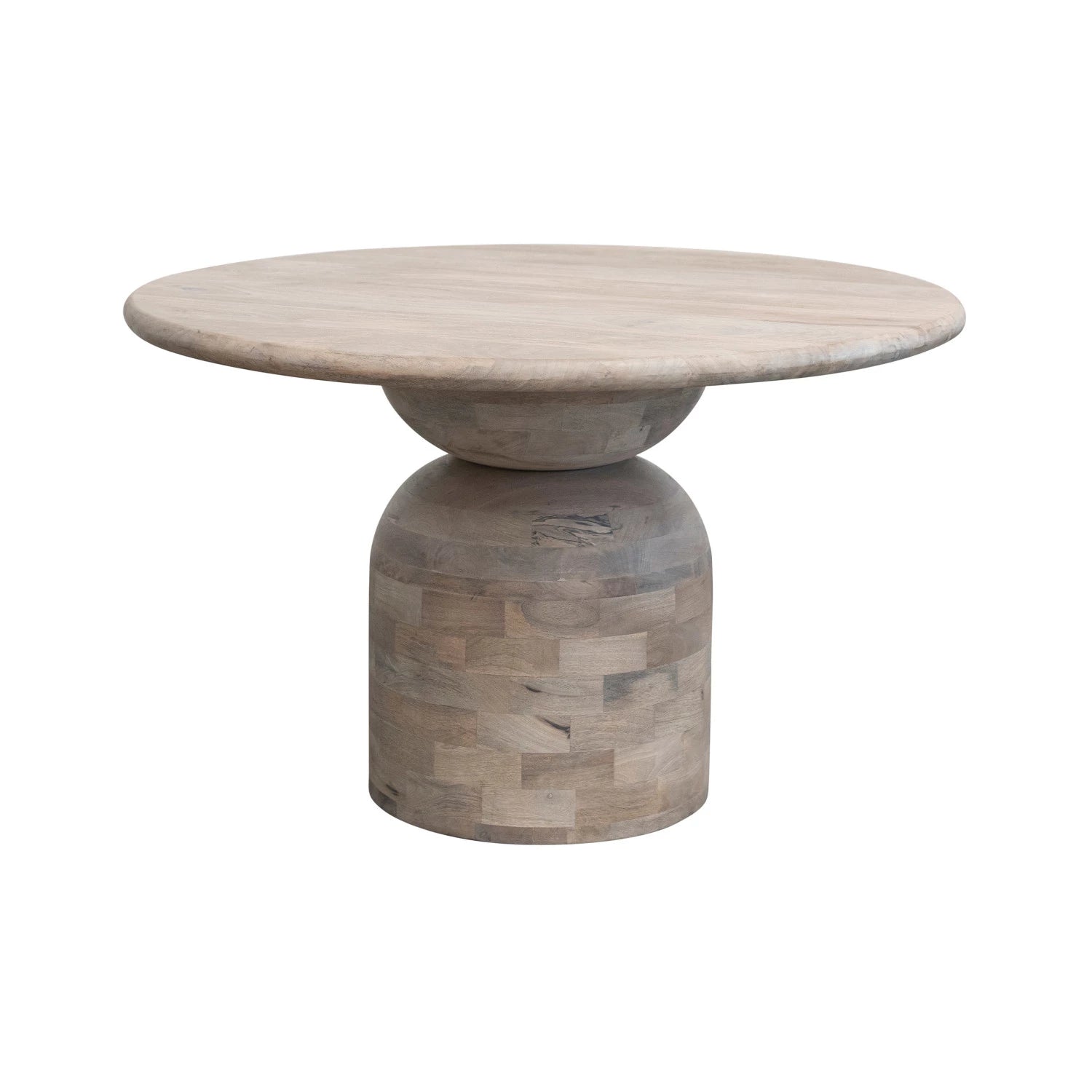 Abode 47 Mango Wood Dining Table - Rustic Solid Wood Kitchen Table for 6 - Perfect for Farmhouse Dining Rooms & Kitchen Breakfast Nooks