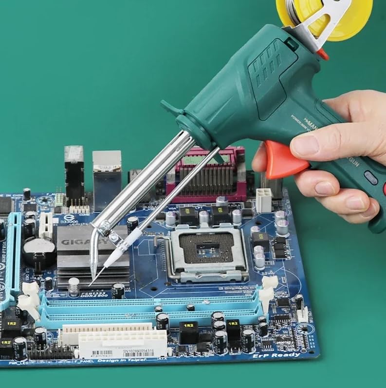 Upgrade 60W 110V Electric Soldering Iron Kit with Auto-Feed Function - 5-Piece Multifunctional Soldering Gun Set for Electronics Repair, Welding & DIY Projects - Perfect for Home, Workshop & Circuit Board Fixing
