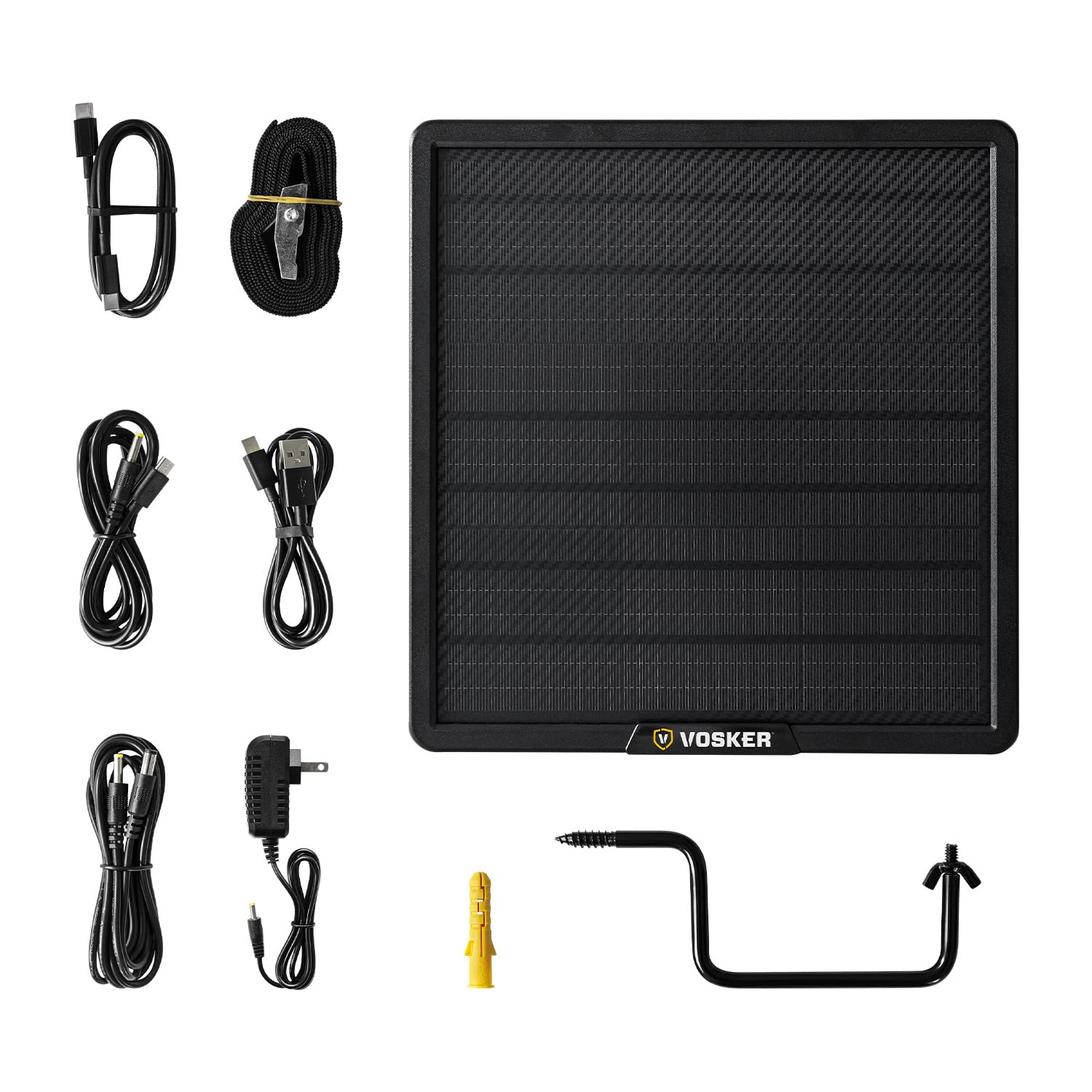 VOSKER 2-in-1 Solar 15,000mAh Wireless Outdoor Power Bank - Universal USB Portable Charger for Smartphones, Tablets, V150/V200/V300 Trail Cameras - Perfect for Camping, Hiking & Emergency Power Backup