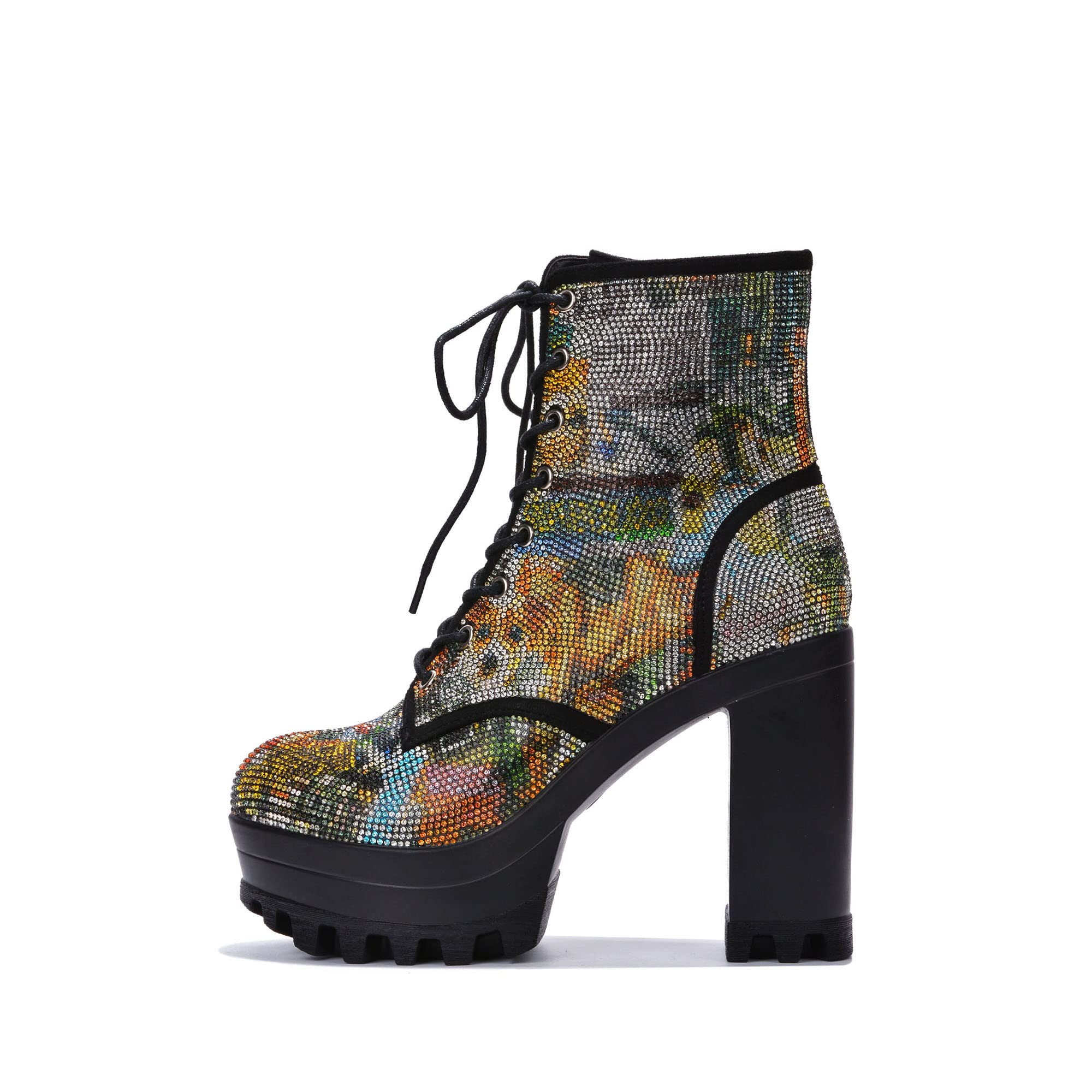 Cape Robbin Monik Platform Chelsea Ankle Boots for Women - Chunky Block Heel Booties with Side Pocket | Stylish & Comfortable Shoes for Work, Party & Everyday Wear