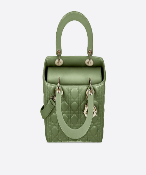 Dior Lady Medium Handbag in Green - Elegant Designer Tote for Women, Perfect for Work, Parties & Everyday Use
