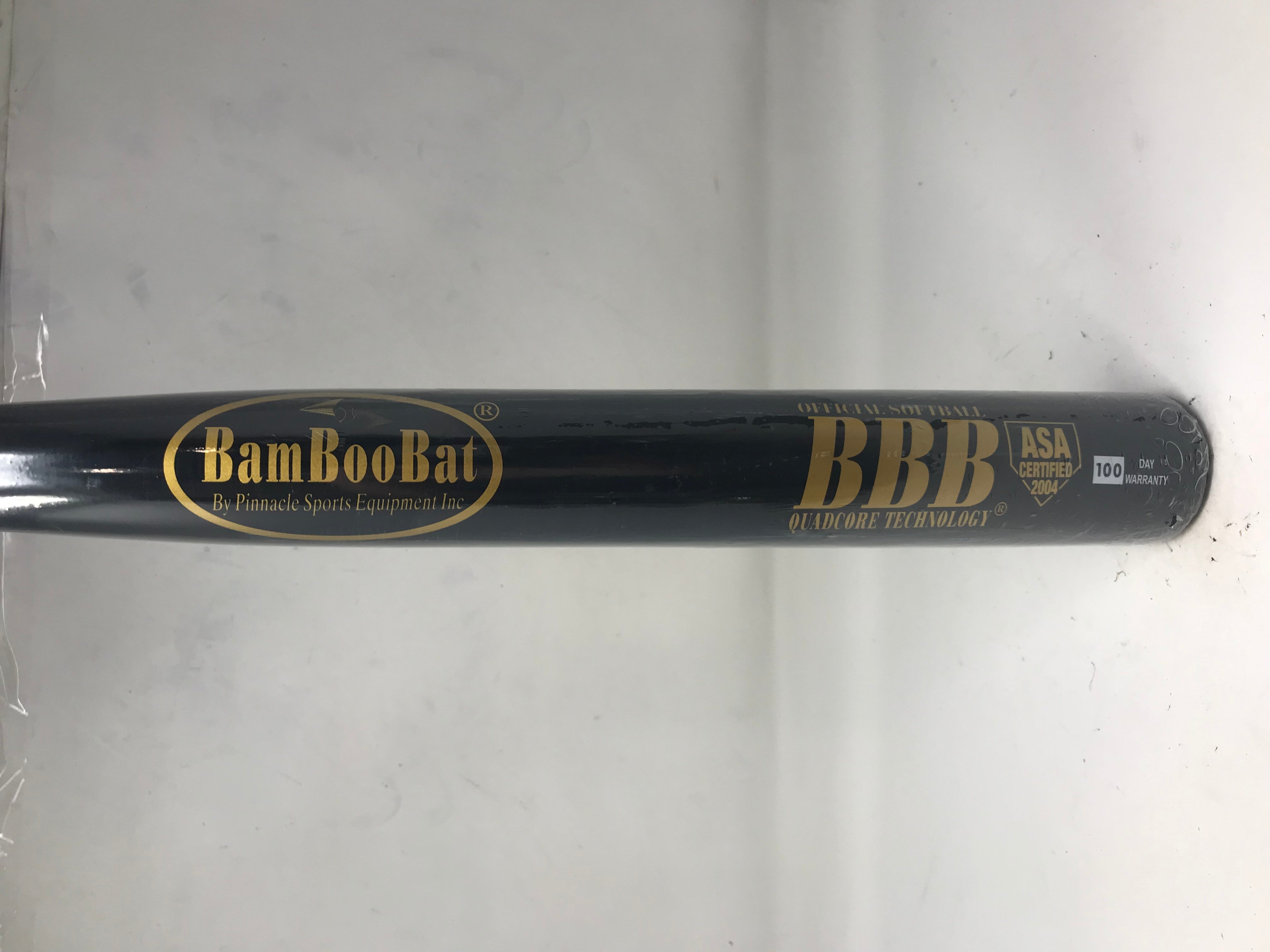 Premium BBCOR Certified Bamboo Baseball Bat - BBB Pinacle Sports Hbbn30d Black Natural Wood for High School & College Players - Perfect for Training, Games & Tournaments