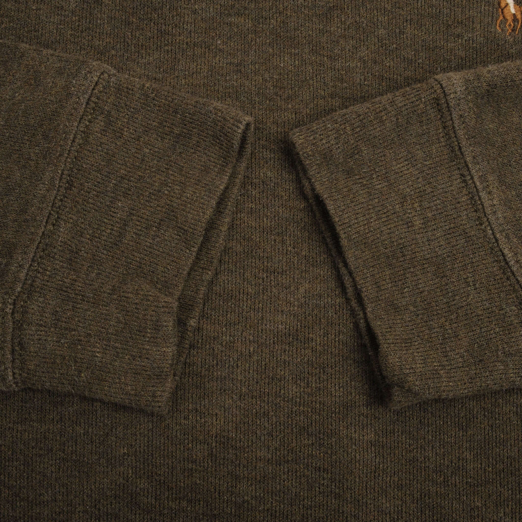 Ralph Lauren Men's Olive Green Quarter Zip Sweater - Size Large - Casual & Office Wear for Men