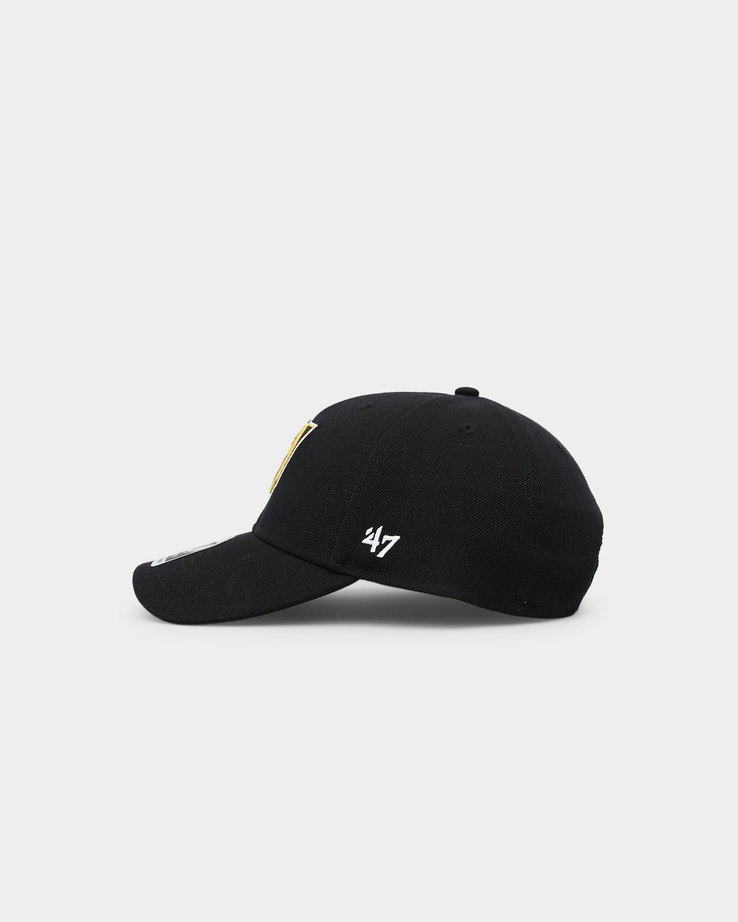 47 Brand Vegas Golden Knights 47 MVP Adjustable Strapback Hat - Black | Official NHL Licensed Snapback Cap for Men & Women | Perfect for Game Day, Sports Events & Casual Wear