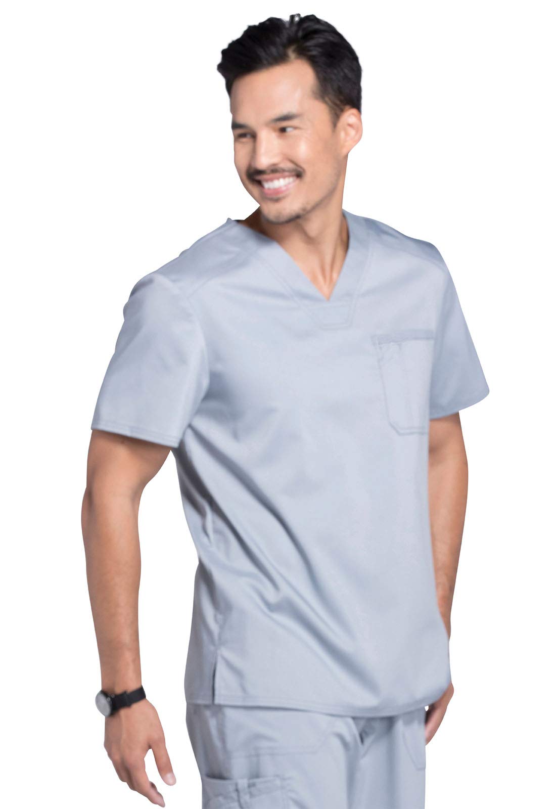 Cherokee Men's Scrubs Top - Comfortable Workwear V-Neck Tunic with Tuckable Design WW690 | Perfect for Nurses, Doctors & Healthcare Professionals