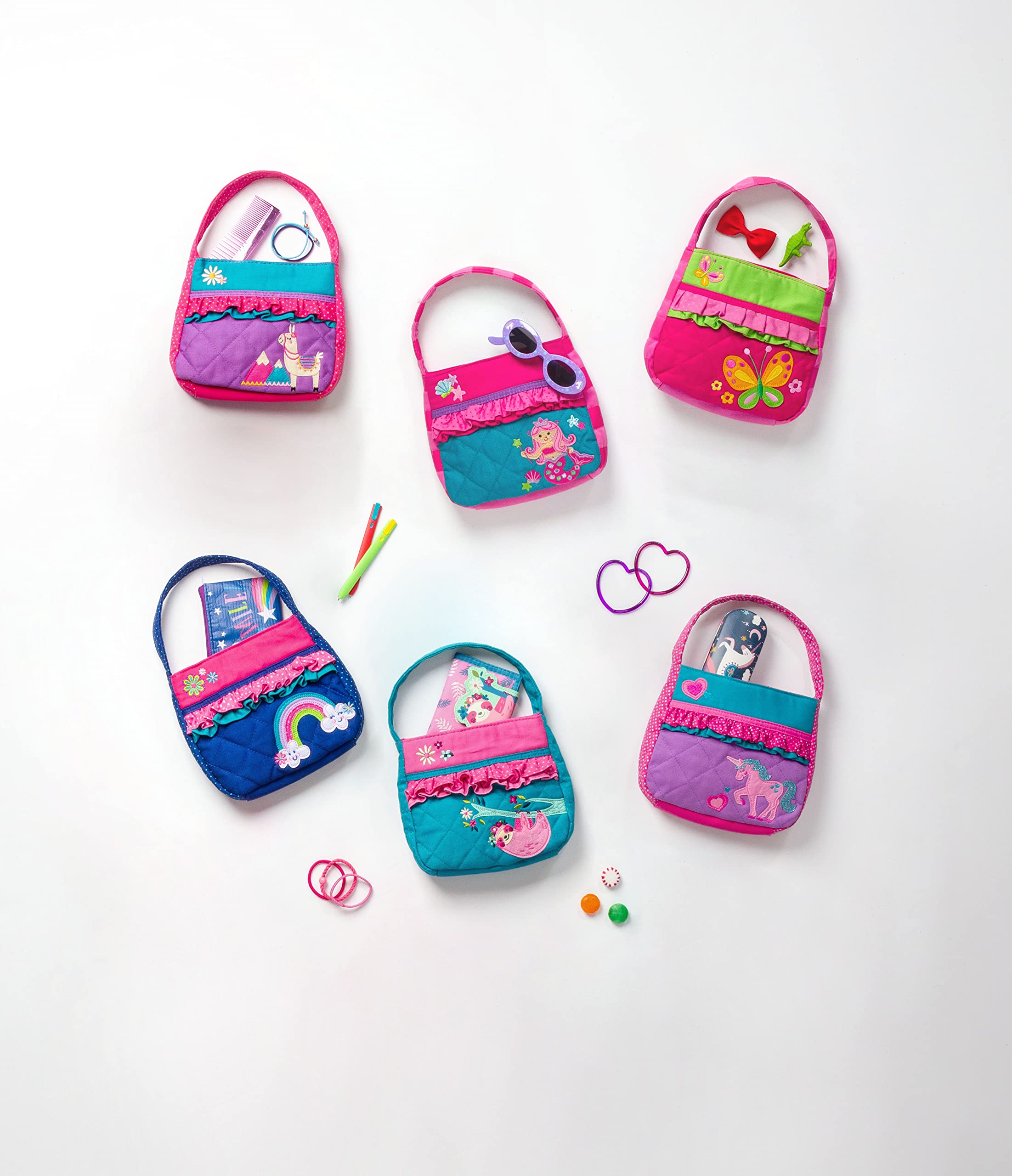 Stephen Joseph Little Girls Quilted Purse - Cute Toddler Handbag for Kids Age 3-8 | Perfect for Dress-Up, Birthday Gifts & Pretend Play